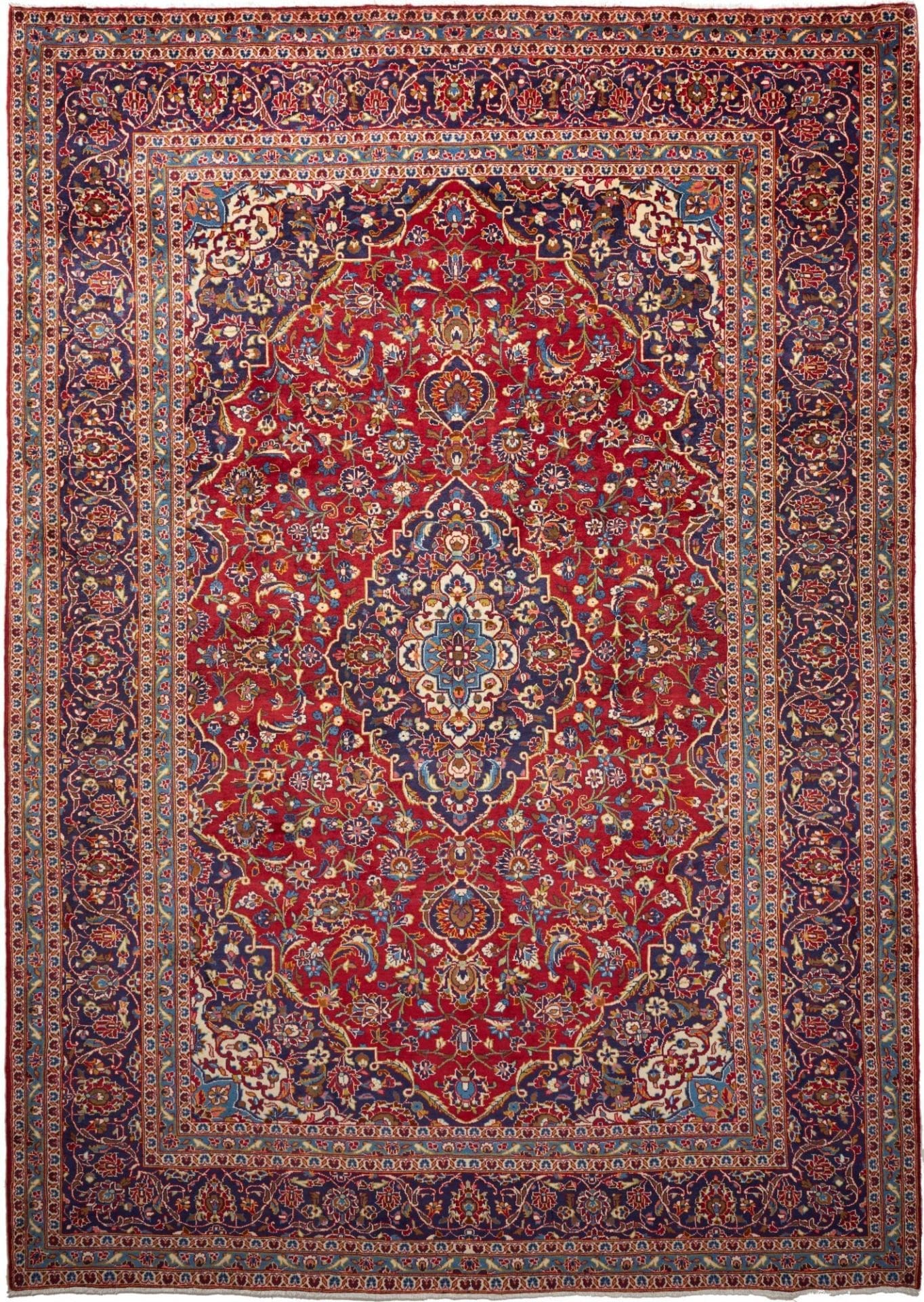 Kashan Teppich 251 x 350 cm - Handgeknüpft, Perserteppich