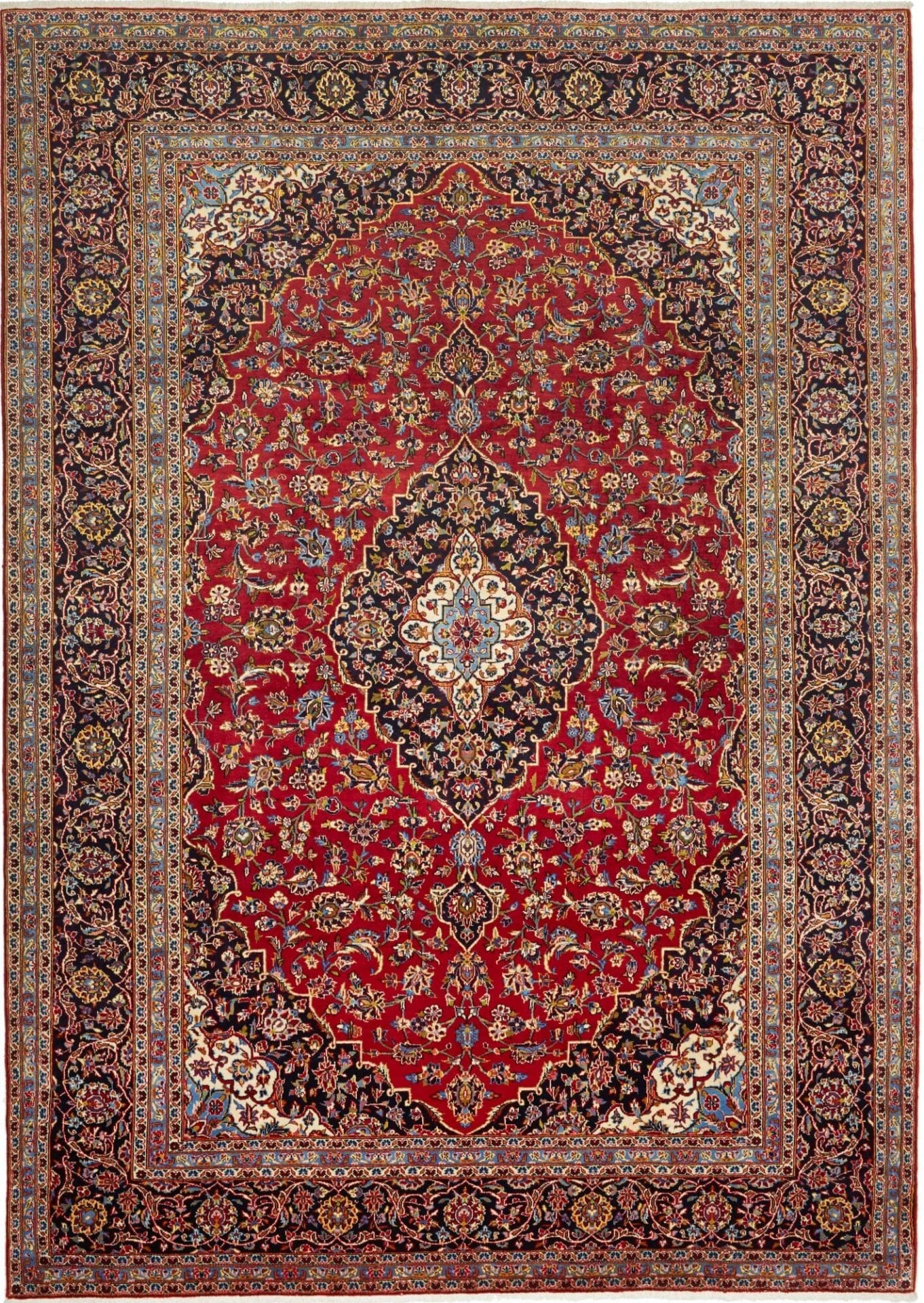 Kashan Teppich 251 x 350 cm | Handgeknüpft | Perserteppich
