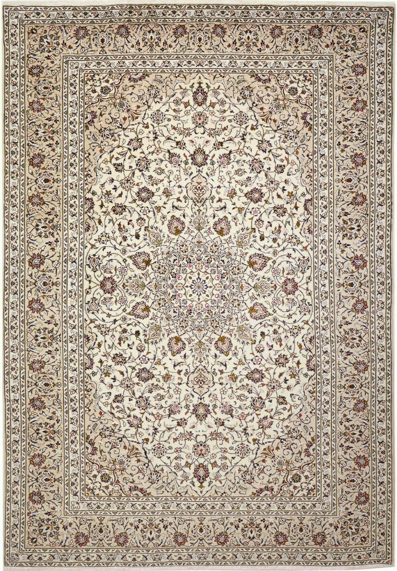 Kashan Teppich 251 x 358cm - Handgeknüpft, Perserteppich