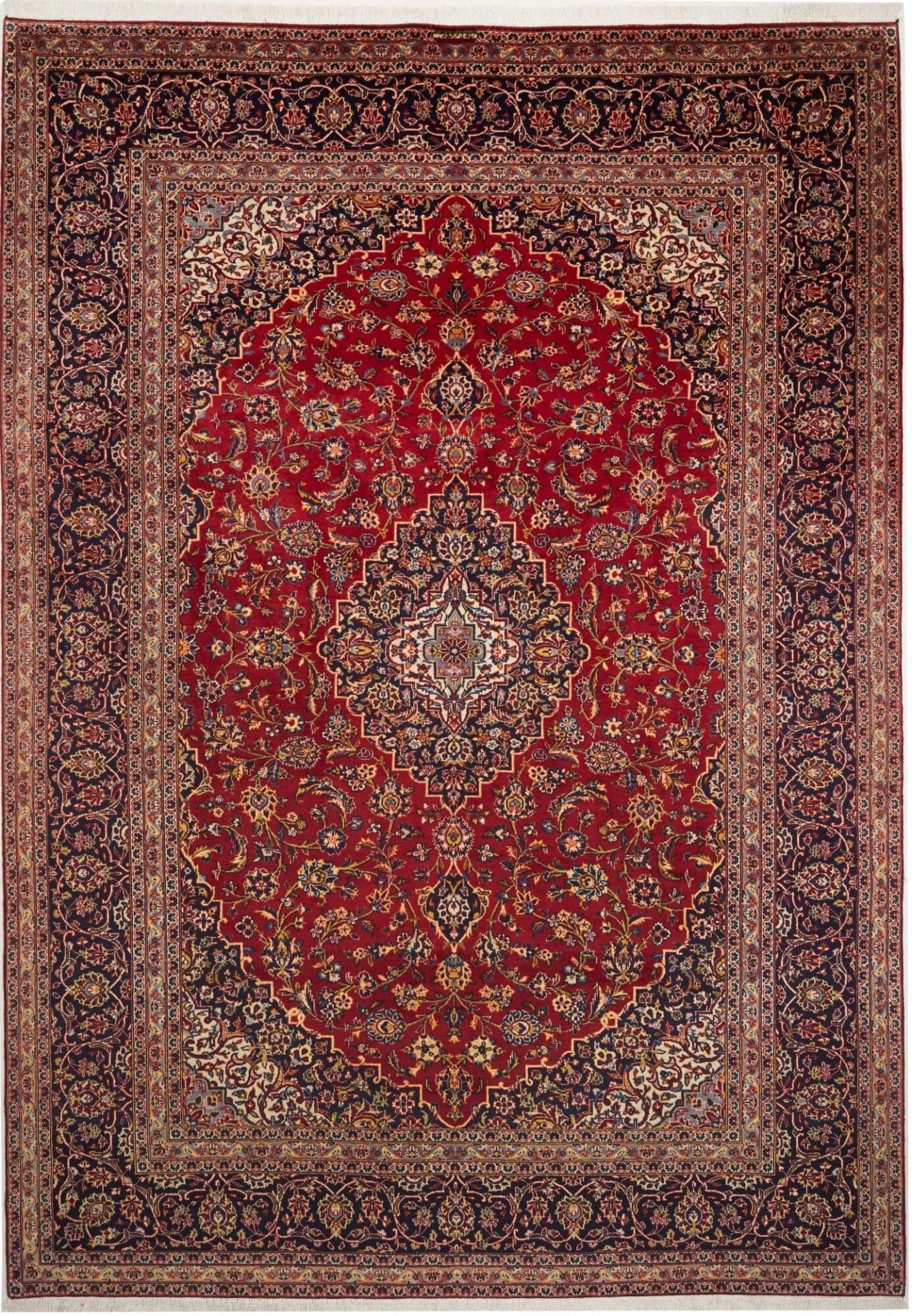 Kashan Teppich 253 x 355 cm, handgeknüpft, Perserteppich, Wolle
