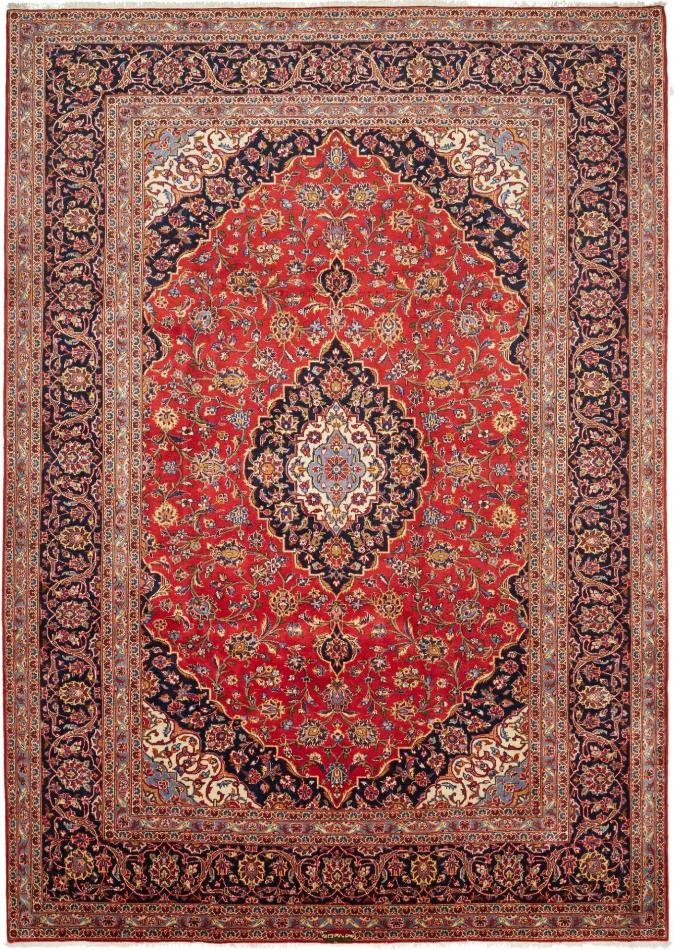 Kashan Teppich 253 x 355cm - Handgeknüpft, Perserteppich