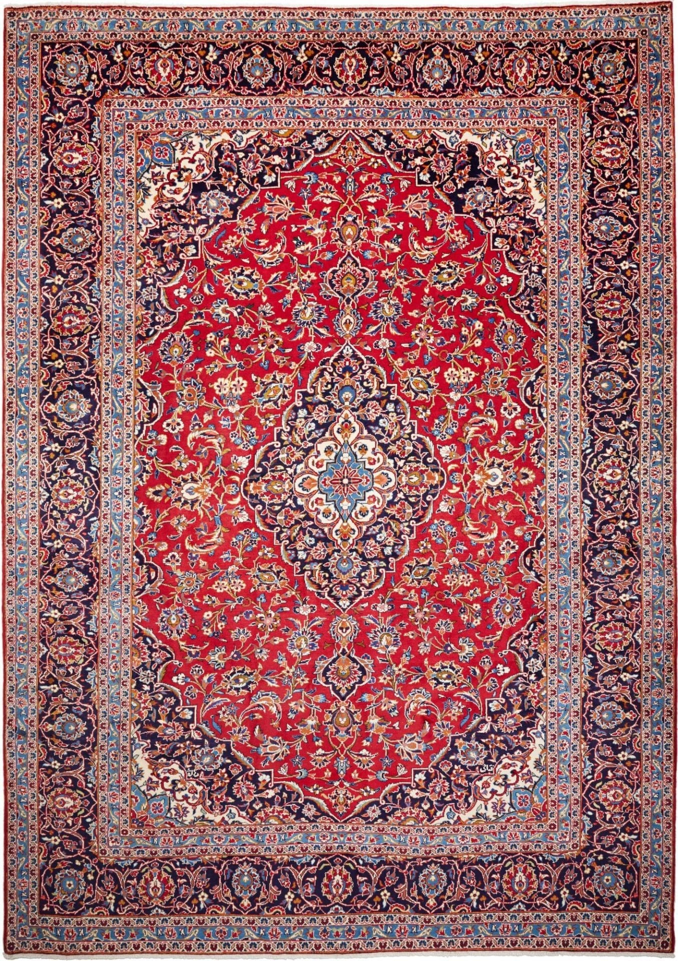 Kashan Teppich 253 x 360 cm – Handgeknüpft, Perserteppich