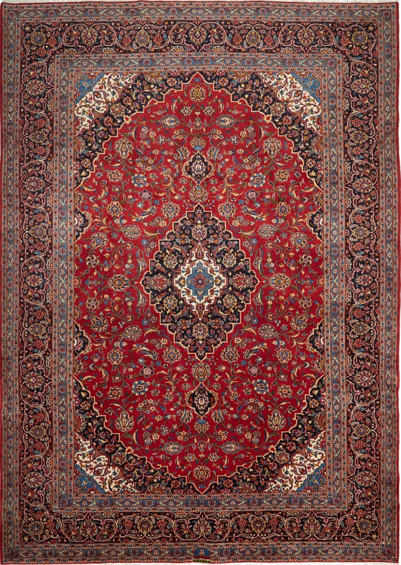Kashan Teppich 255 x 355cm - Handgeknüpft, Perserteppich, Schurwolle
