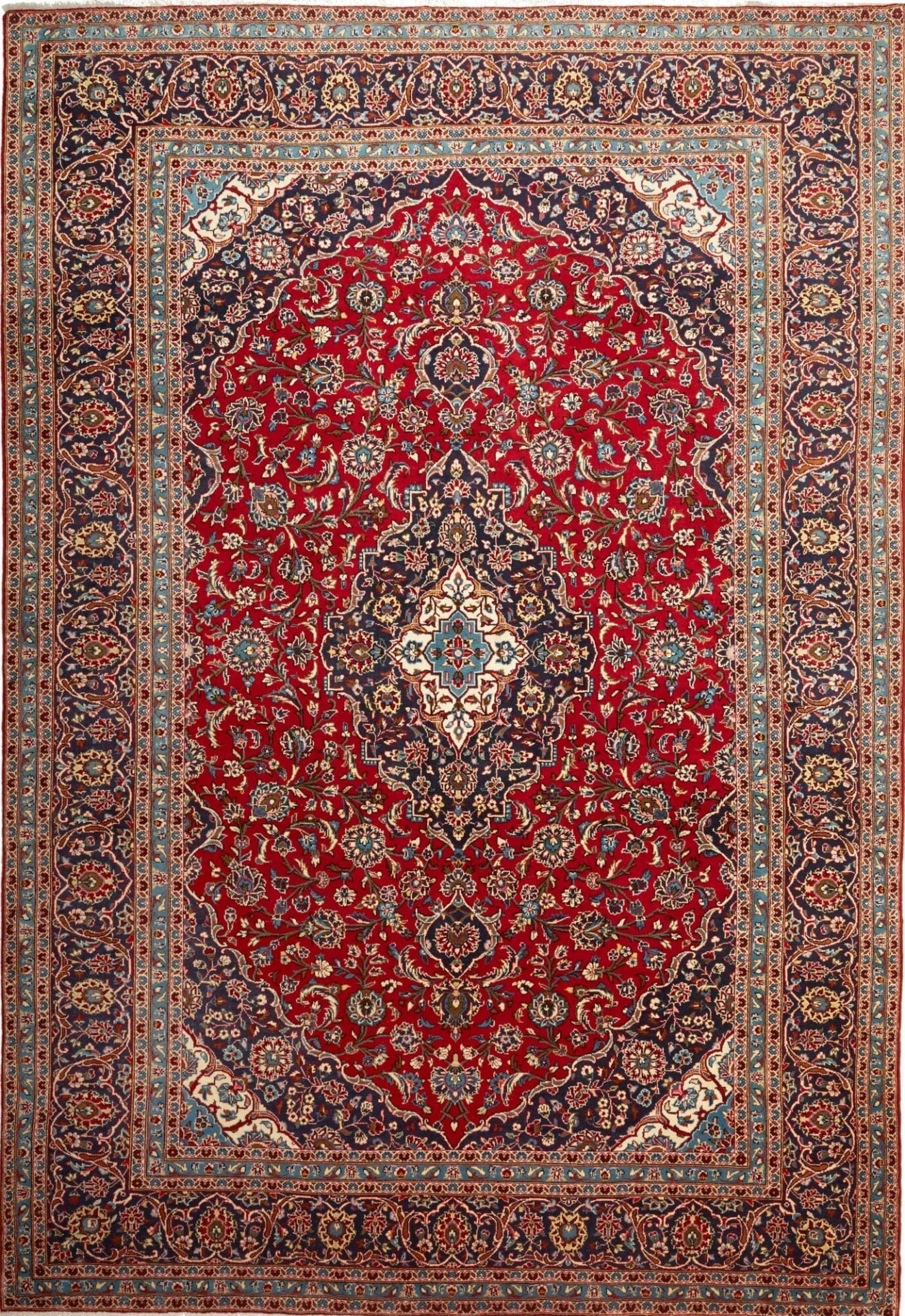 Kashan Teppich 256 x 360cm – Handgeknüpft, Wolle, Perserteppich