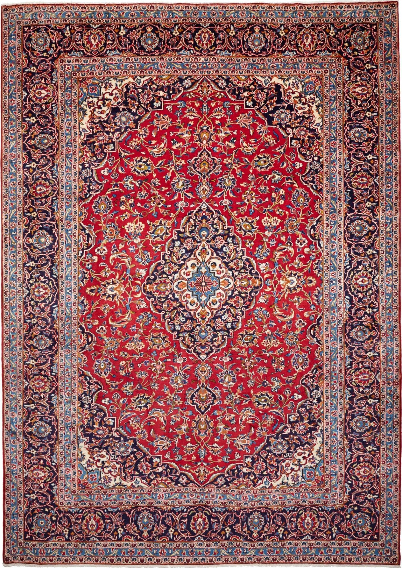 Kashan Teppich 258 x 345 cm - Handgeknüpft, Perserteppich