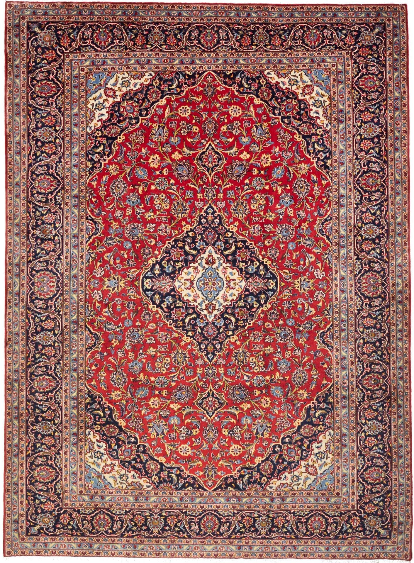 Kashan Teppich 260 x 348 cm - Perserteppich, handgeknüpft, Wolle