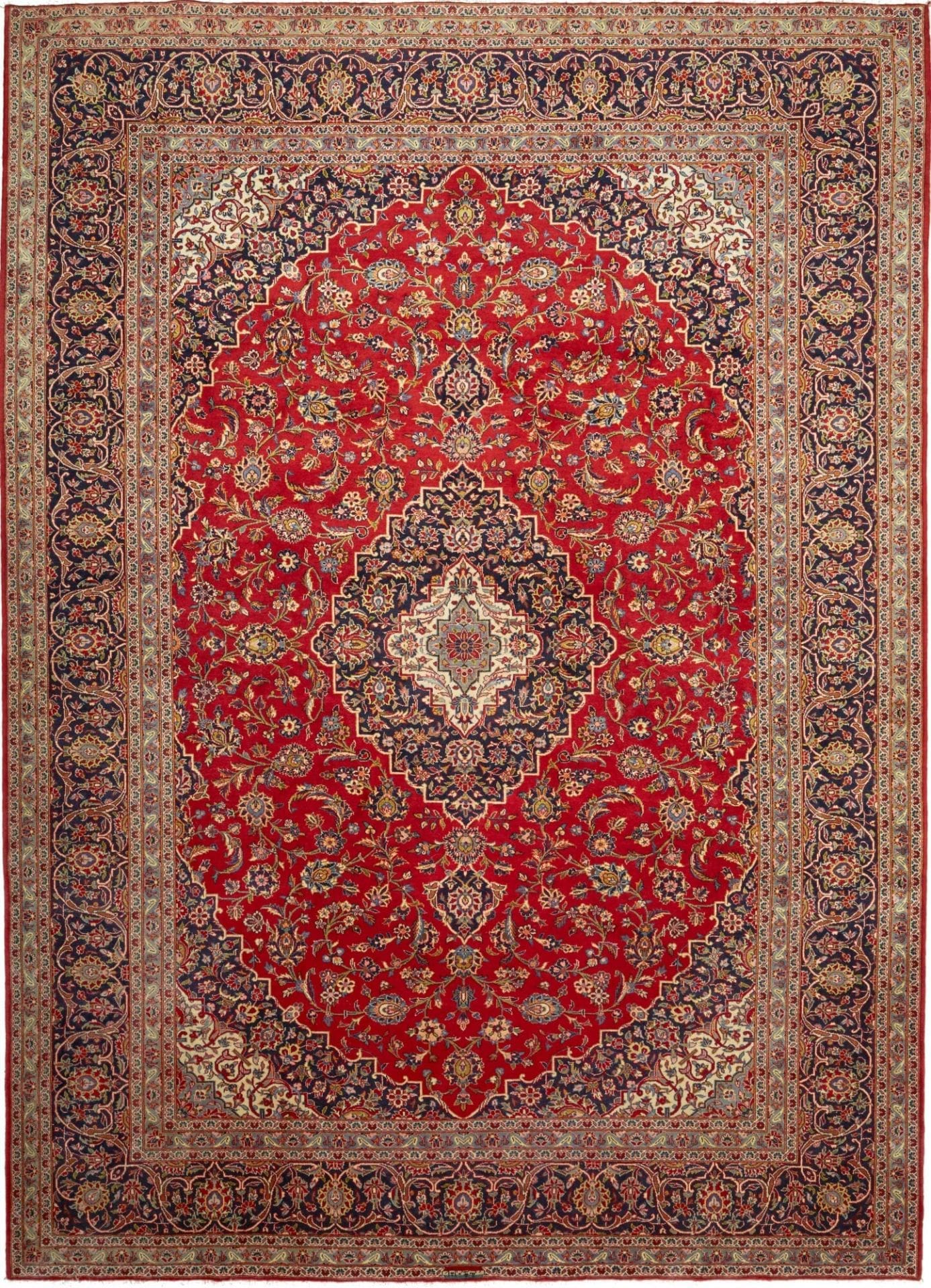 Kashan Teppich 260 x 357cm – Handgeknüpft aus Schurwolle, Perserteppich