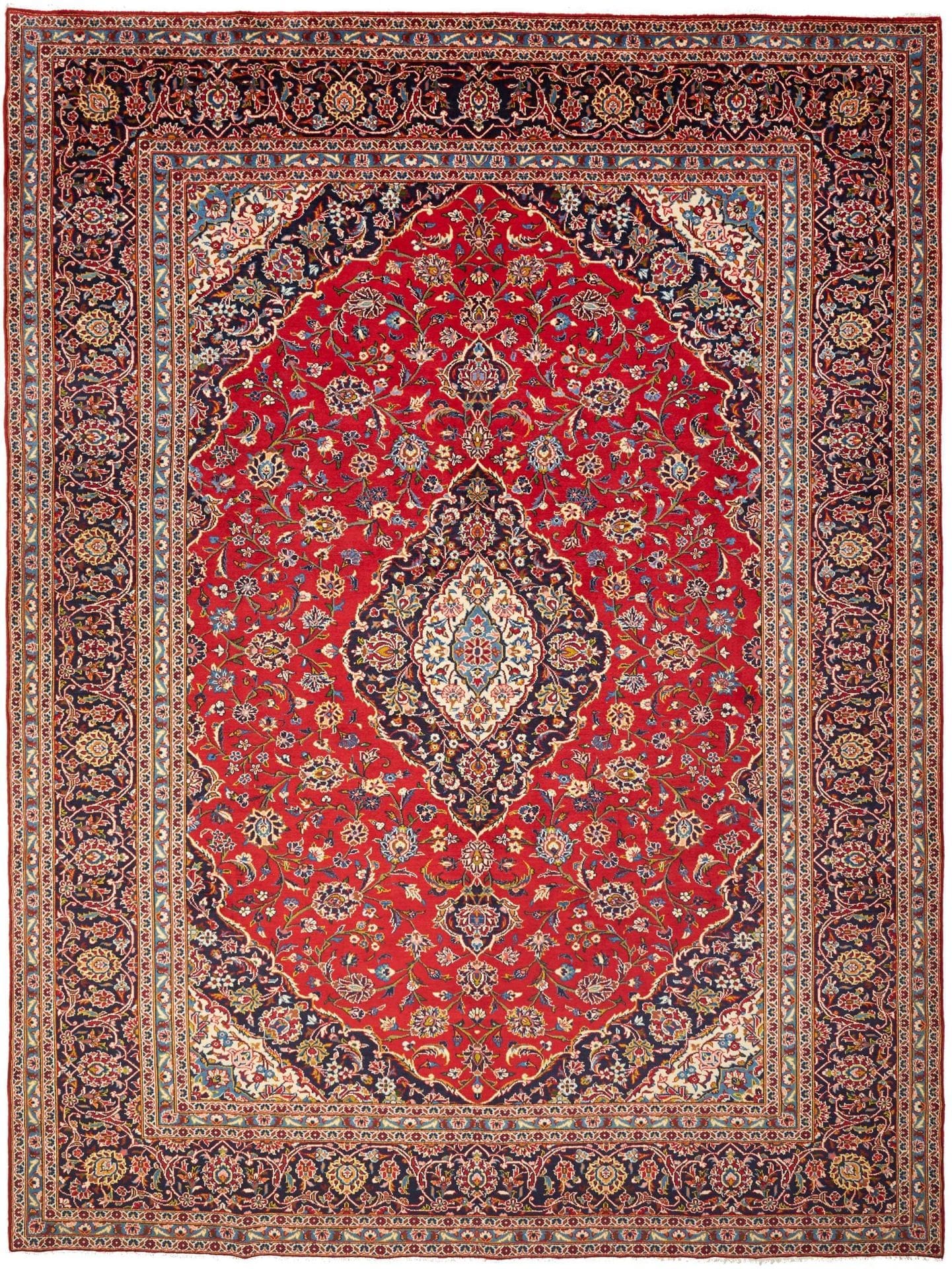 Kashan Teppich 263 x 350 cm, handgeknüpft, Perserteppich