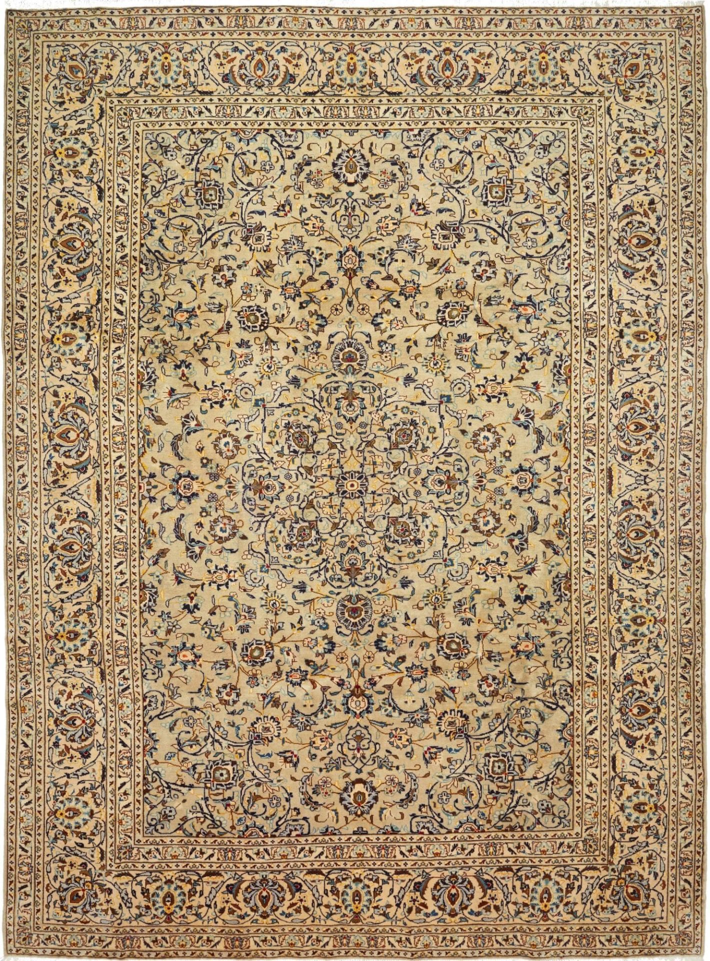 Kashan Teppich 270 x 363cm - Handgeknüpft, Schurwolle, Perserteppich