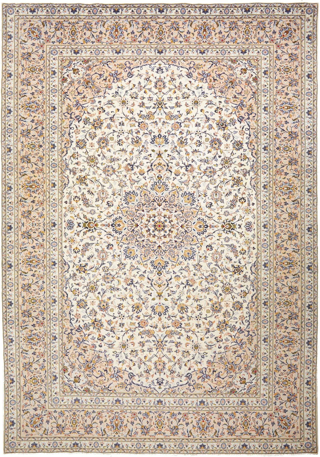 Kashan Teppich 297 x 422 cm, Handgeknüpft, Perserteppich