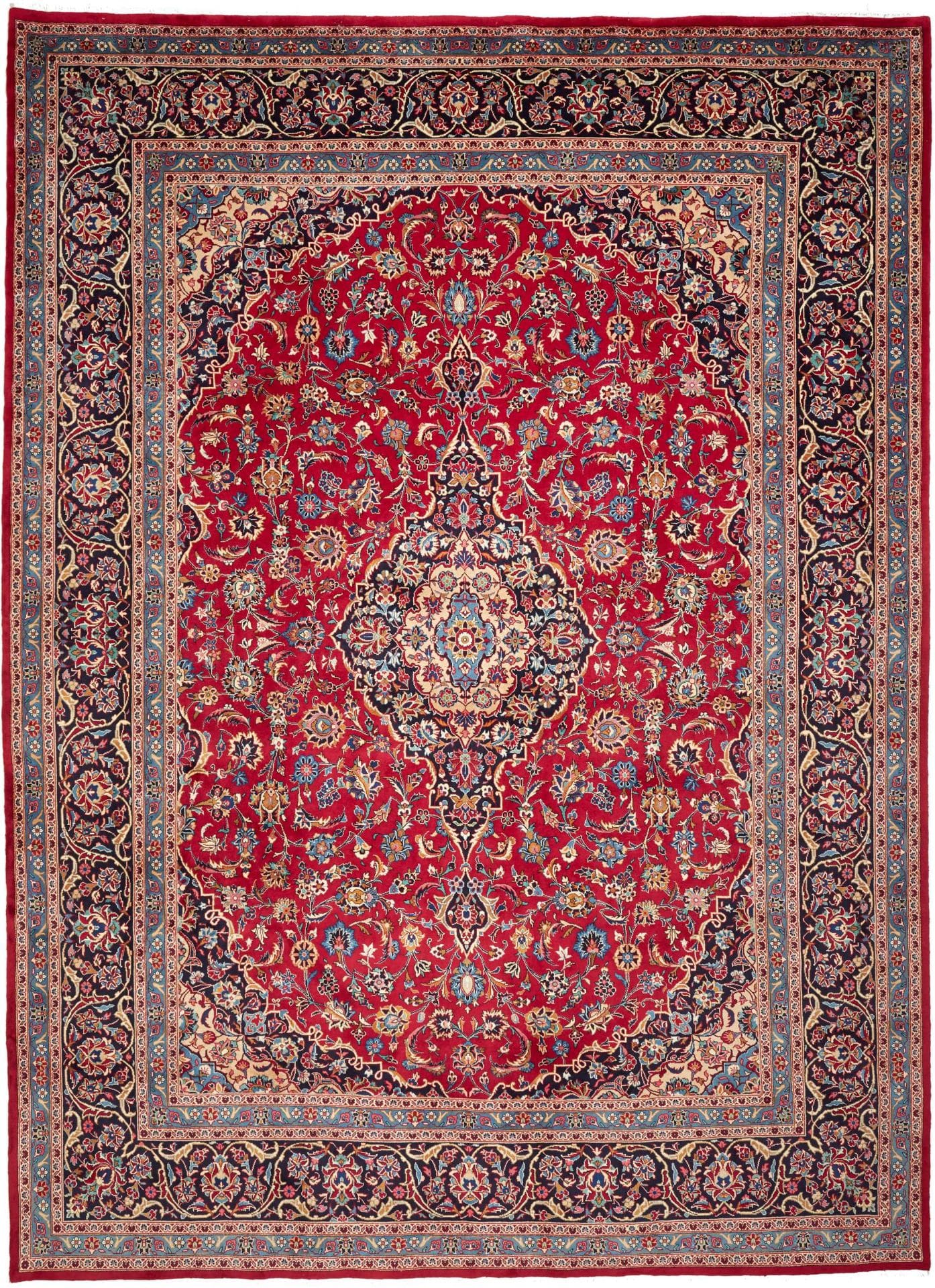 Kashan Teppich 300 x 410cm, Schurwolle, handgeknüpft, Perserteppich