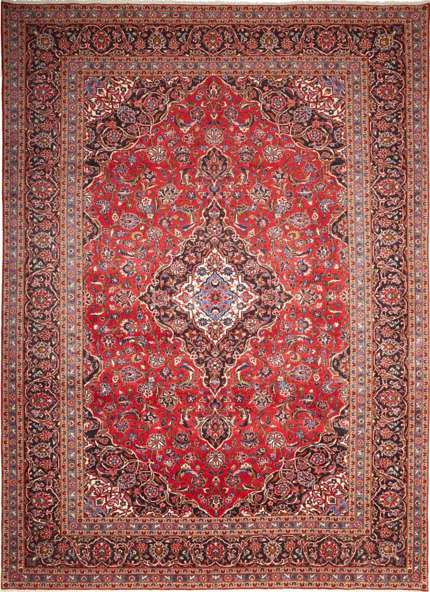 Kashan Teppich 303 x 414 cm - Perserteppich, handgeknüpft, Wolle
