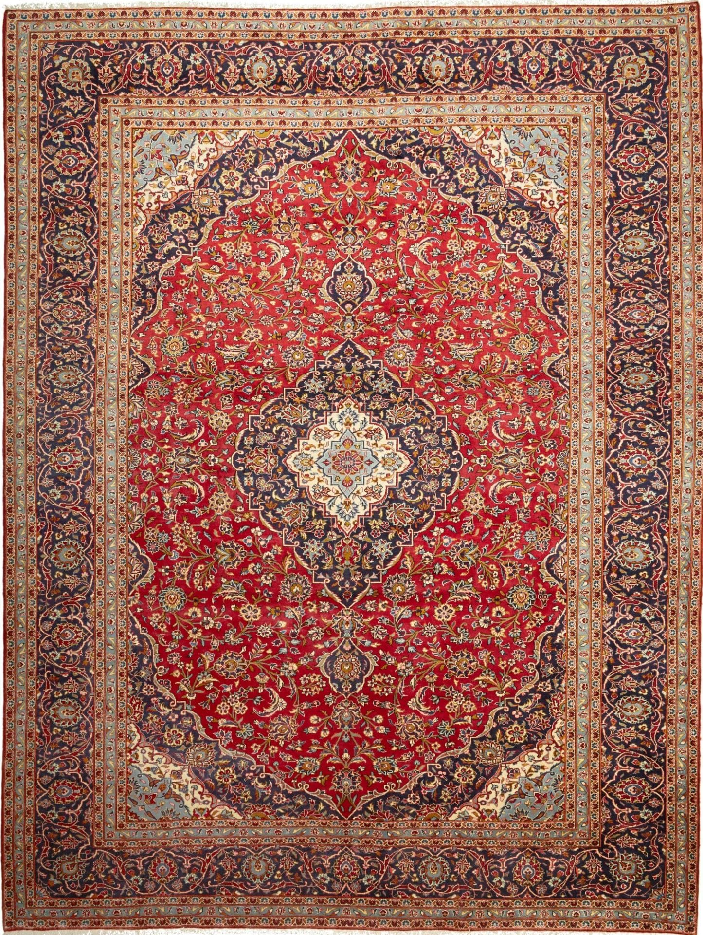 Kashan Teppich 317 x 392 cm – Handgeknüpft, Perserteppich