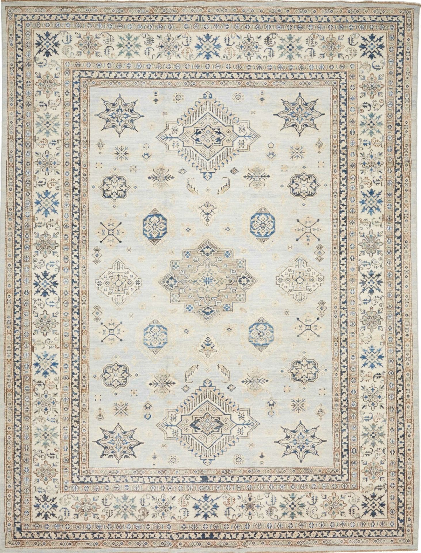 Kazak Orientteppich 250 x 327 cm, handgeknüpft, hochwertige Schurwolle