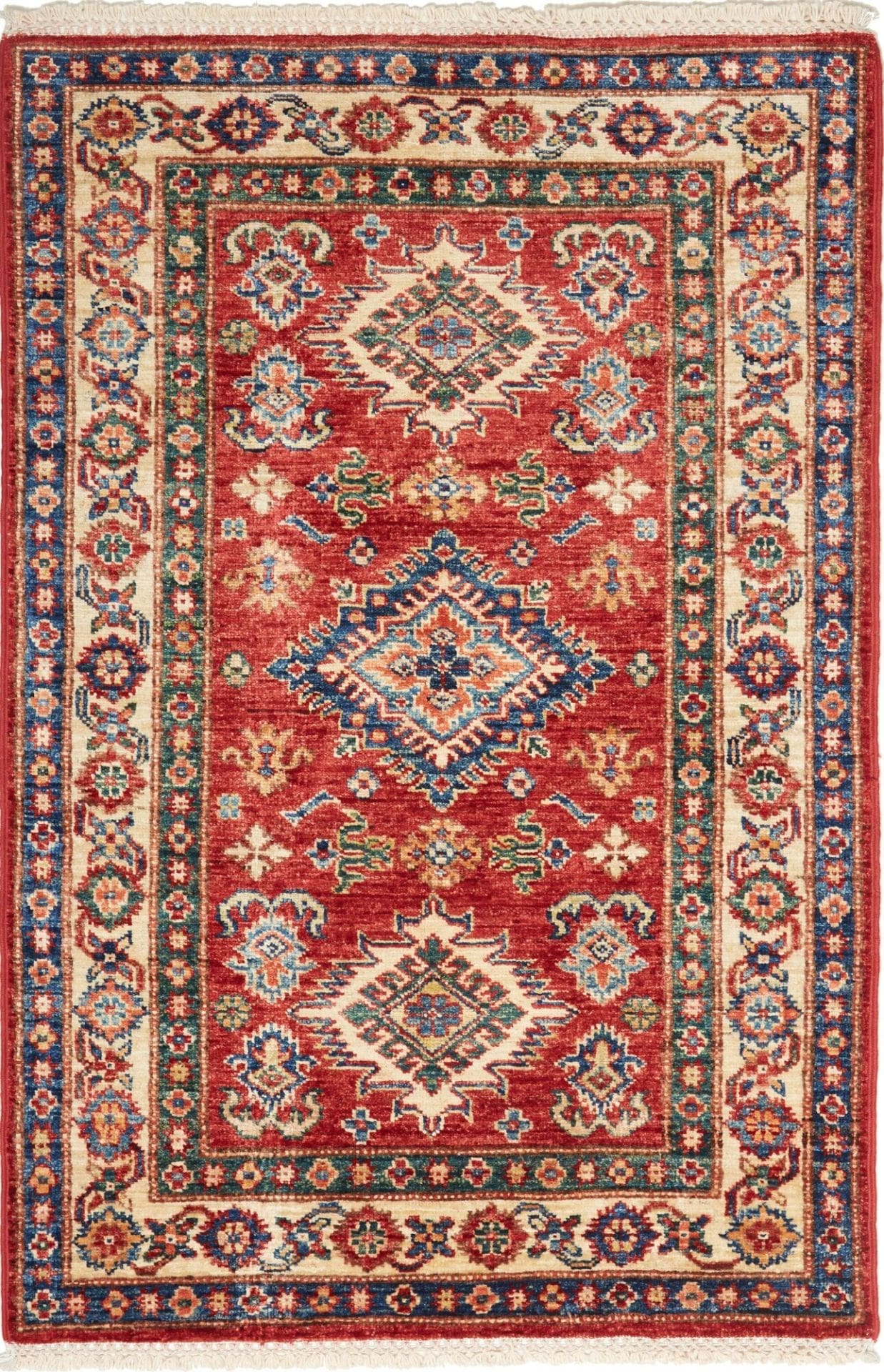 Kazak Orientteppich 79 x 117 cm - Handgeknüpft, Schurwolle
