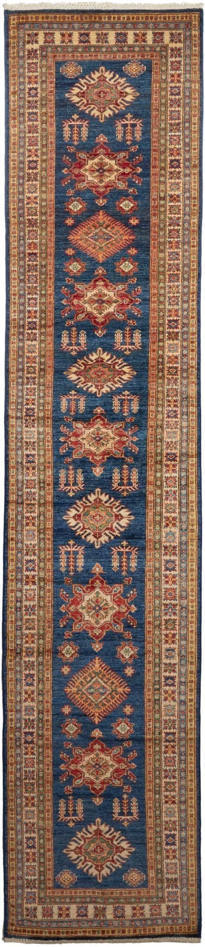 Kazak Orientteppich 86 x 386 cm - Handgeknüpft, Schurwolle