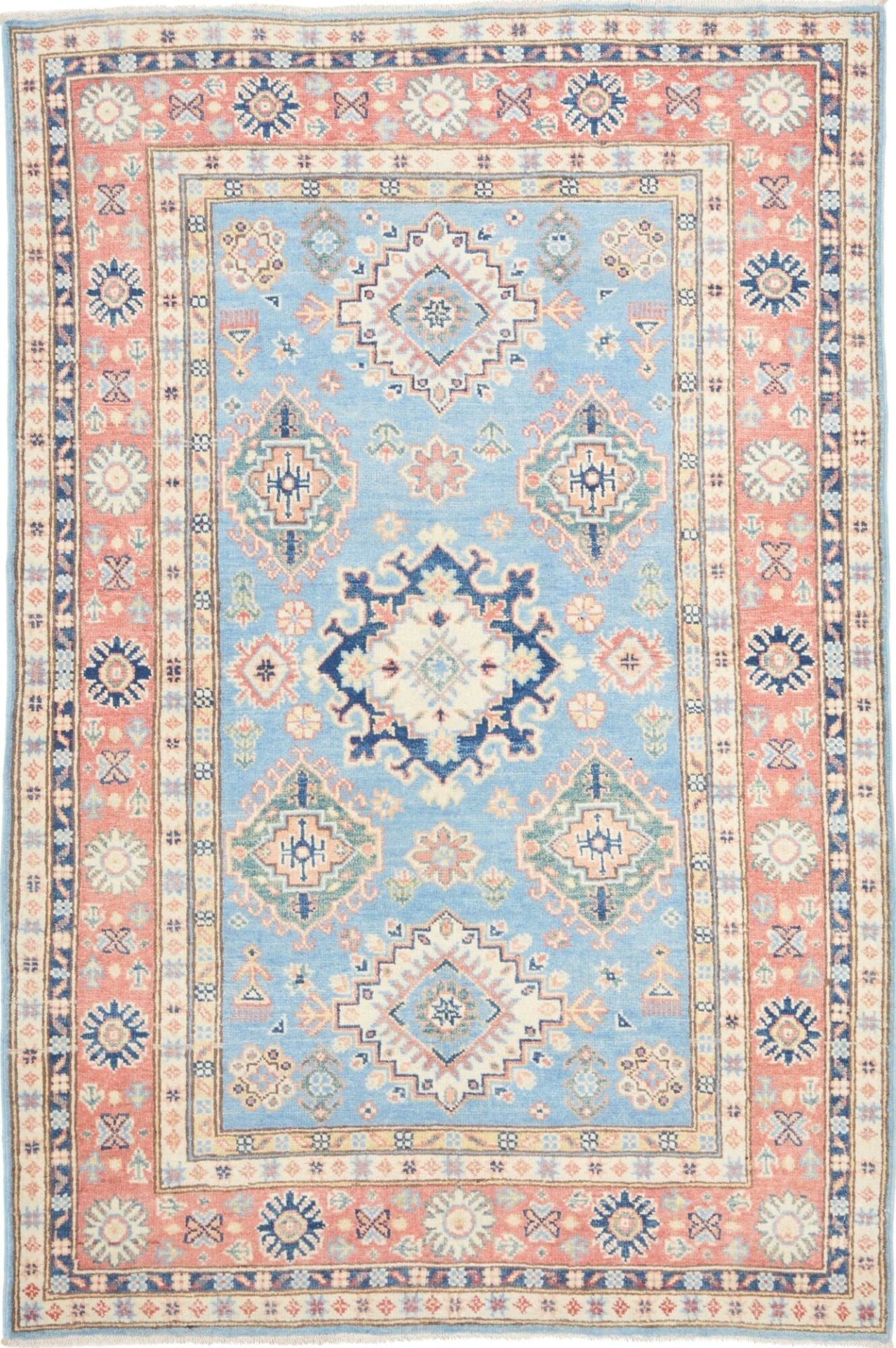 Kazak Teppich 122 x 179 cm – Handgeknüpft, Schurwolle, Orientteppich