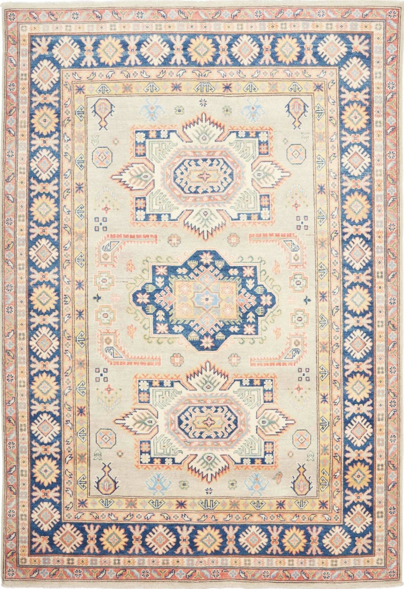 Kazak Teppich 170 x 240cm, handgeknüpft, aus Schurwolle, Orientteppich
