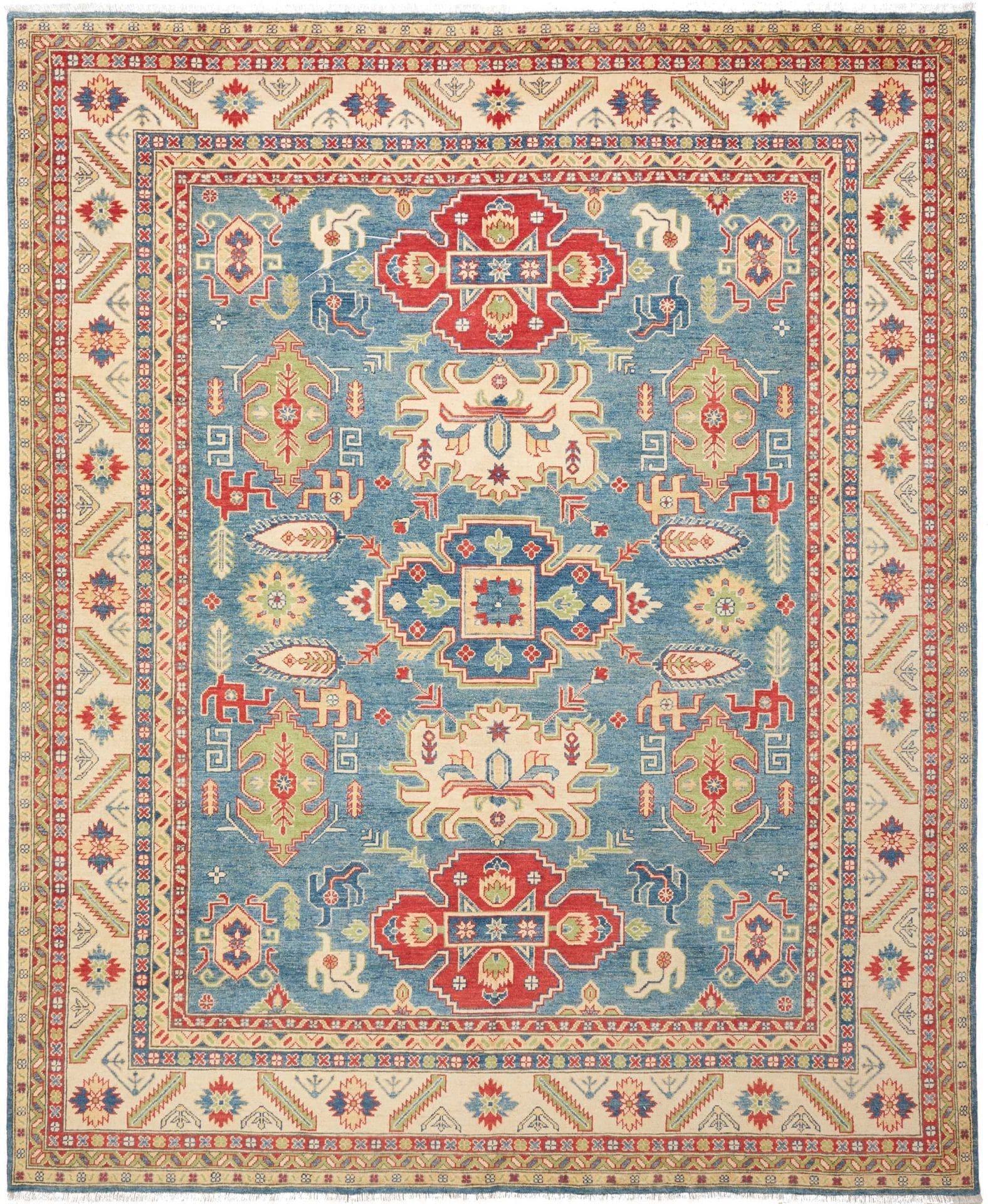 Kazak Teppich 250 x 301 cm – Handgeknüpft, Schurwolle, Orientteppich