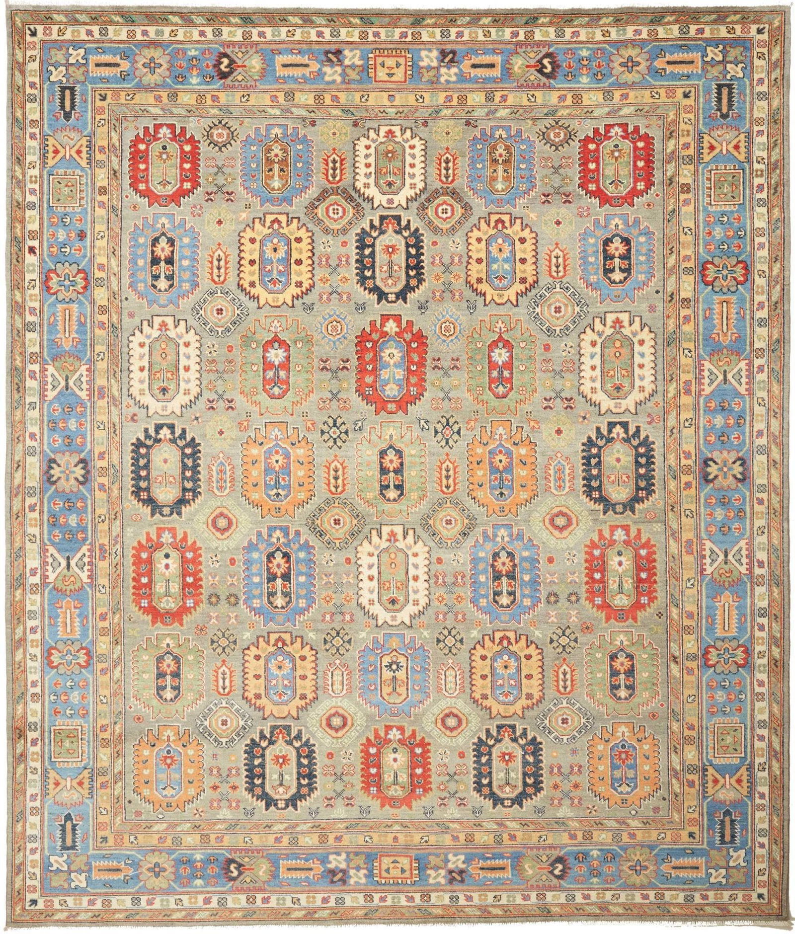 Kazak Teppich 255 x 300 cm | Schurwolle | handgeknüpft Orientteppich