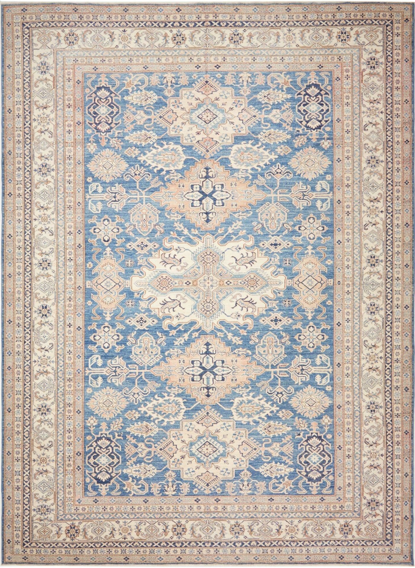 Kazak Teppich 313 x 423cm, handgeknüpft, Schurwolle, geometrisch
