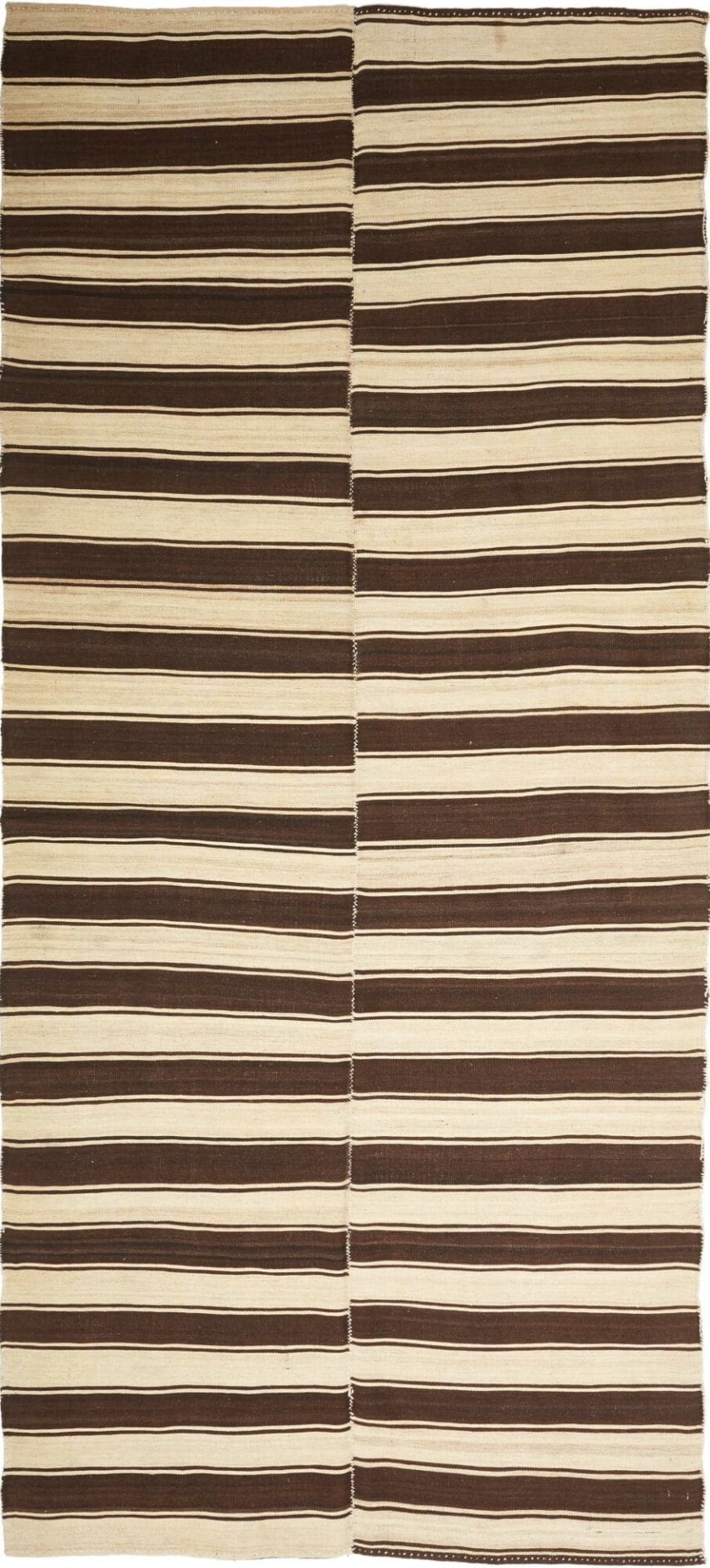 Kelim Mazandra 150 x 328cm, handgewebt, rustikales Flair