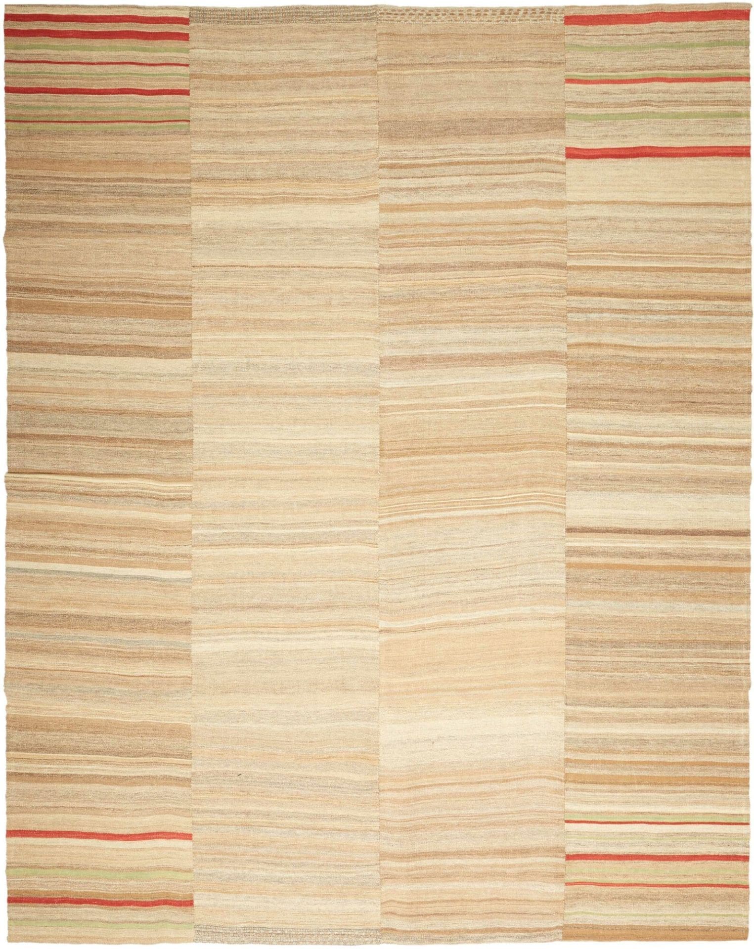 Kelim Neo 255 x 305 cm, handgewebt, rustikales Flair, Orientteppich