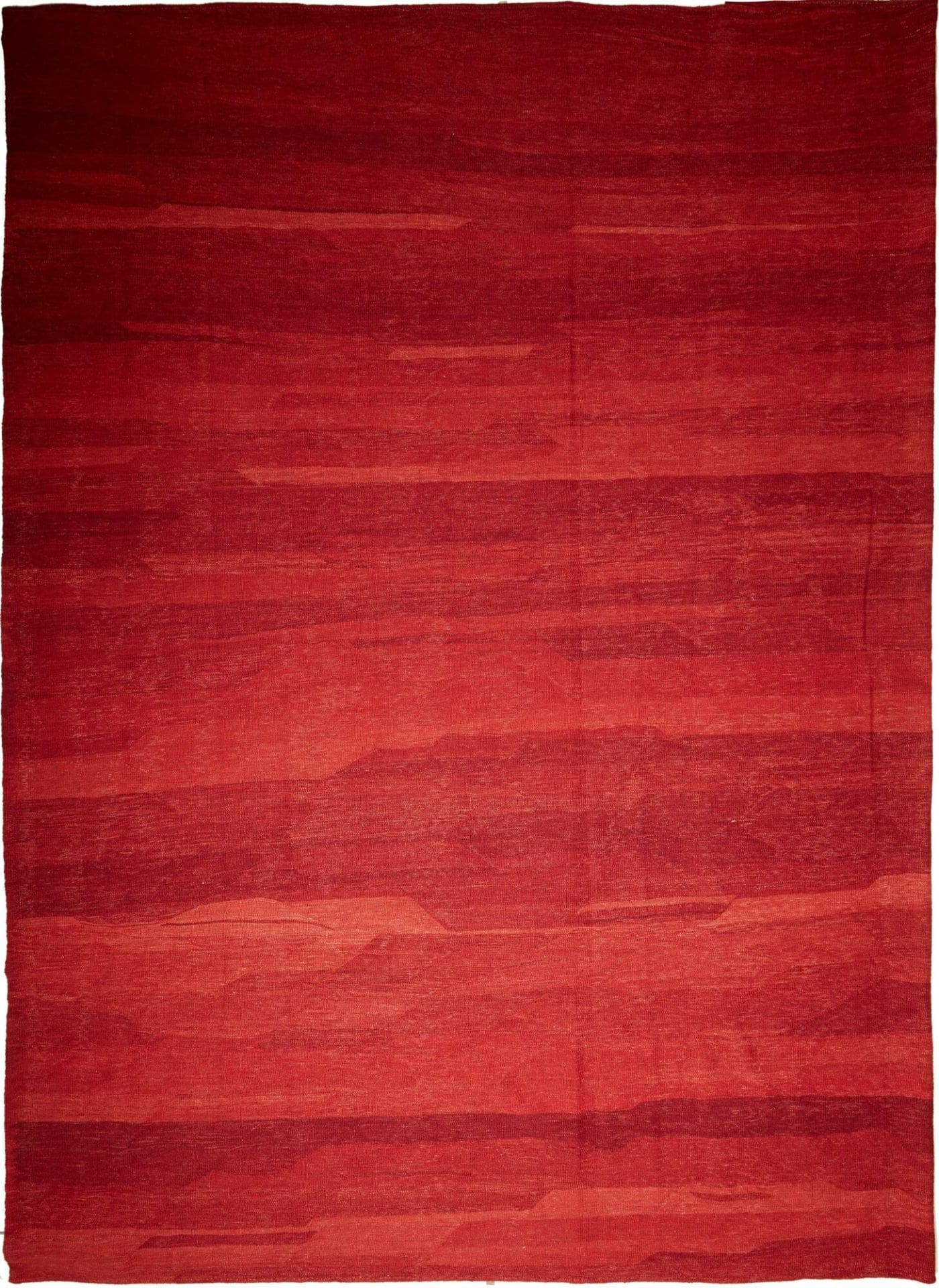 Kelim Neo 392 x 448cm, handgewebt, rustikaler Stil, Wolle/Baumwolle