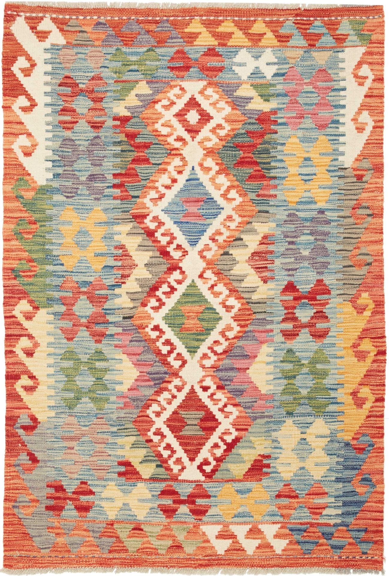 Kelim Teppich 102 x 148 cm – Handgewebt, rustikales Flair