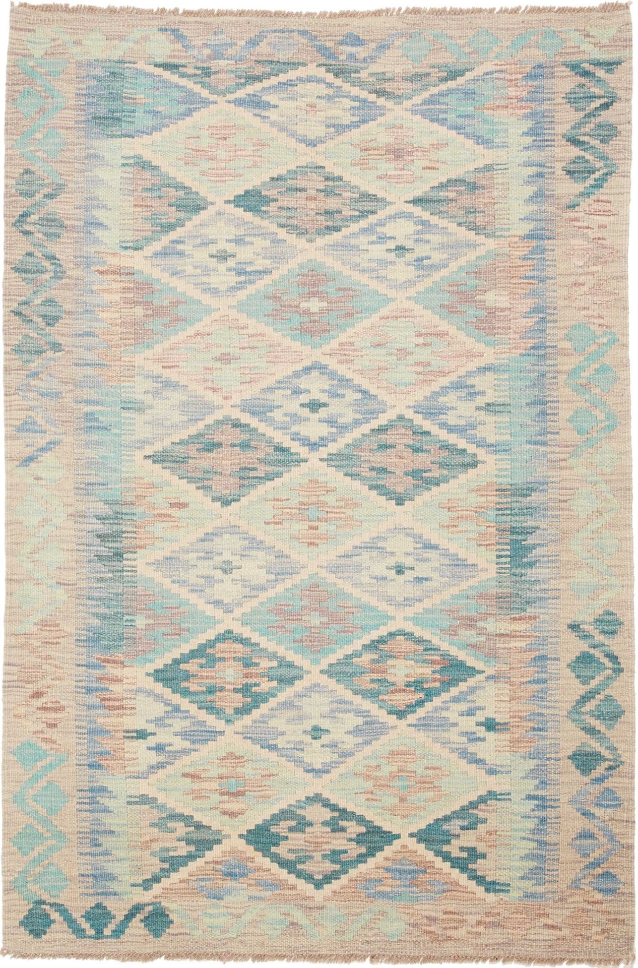 Kelim Teppich 102 x 149 cm - Handgewebt, rustikales Flair
