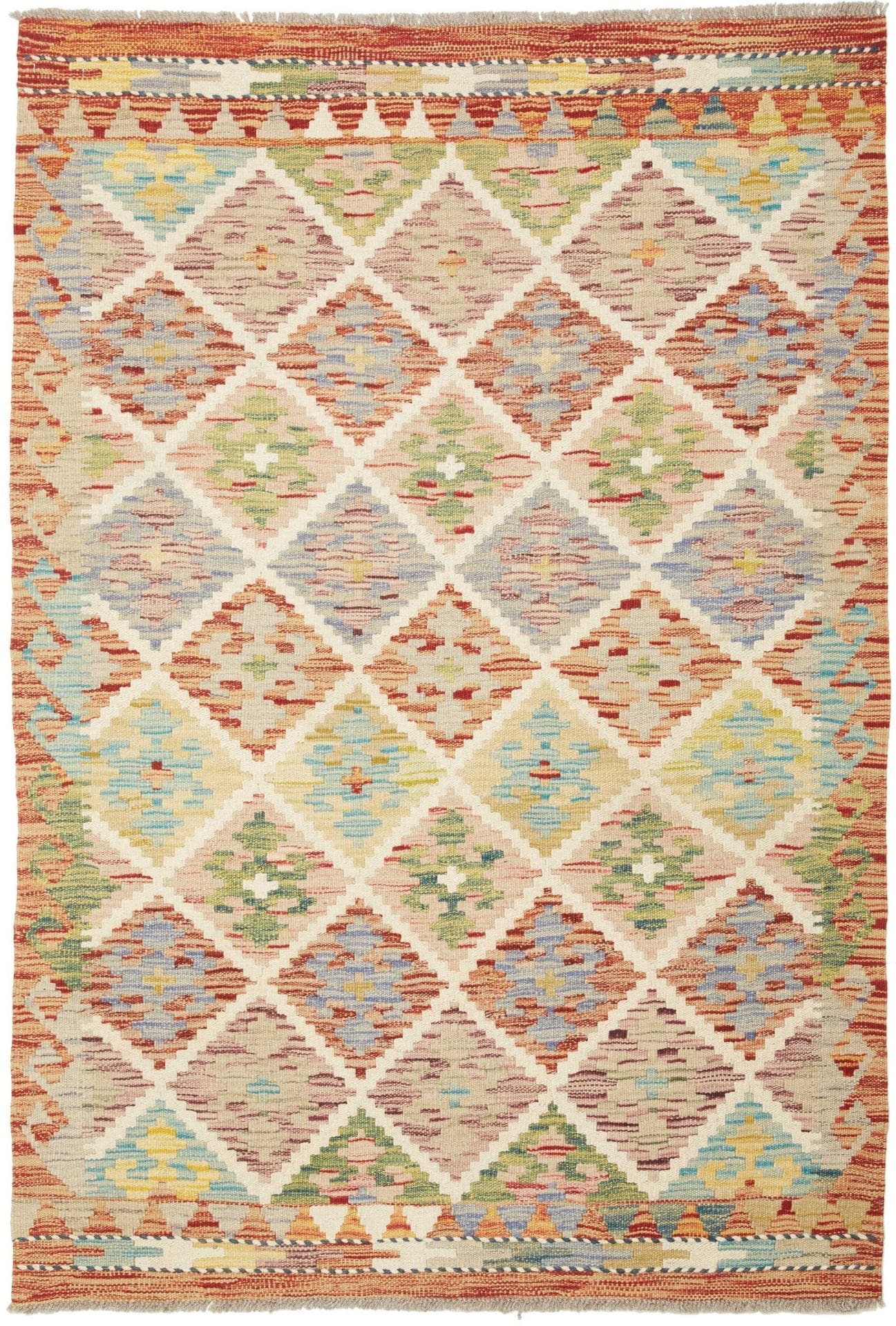 Kelim Teppich 105 x 148 cm - Handgewebt, rustikales Flair