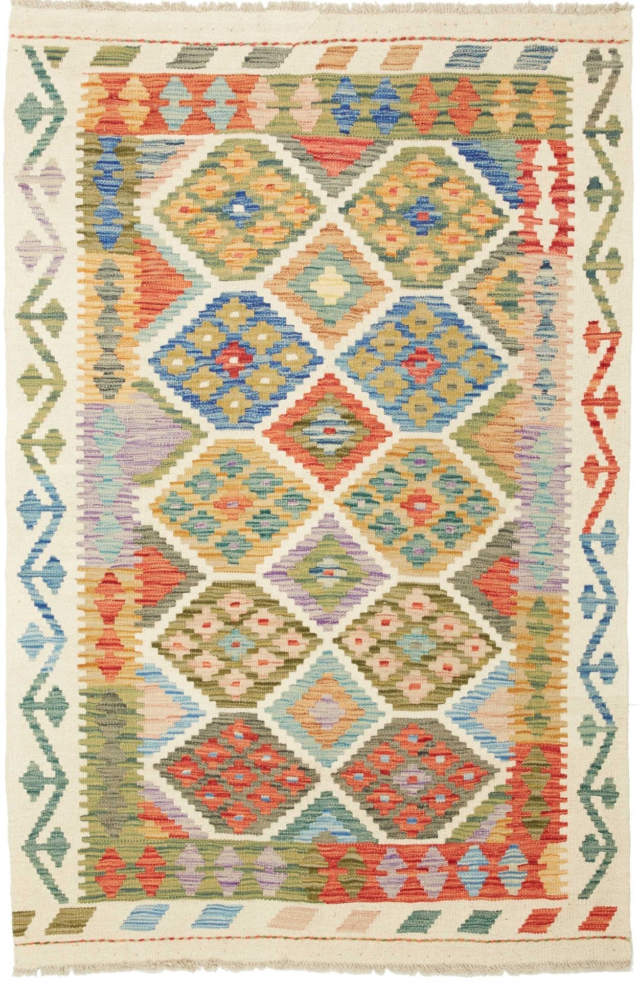 Kelim Teppich 105 x 154 cm – Handgewebt, rustikales Flair