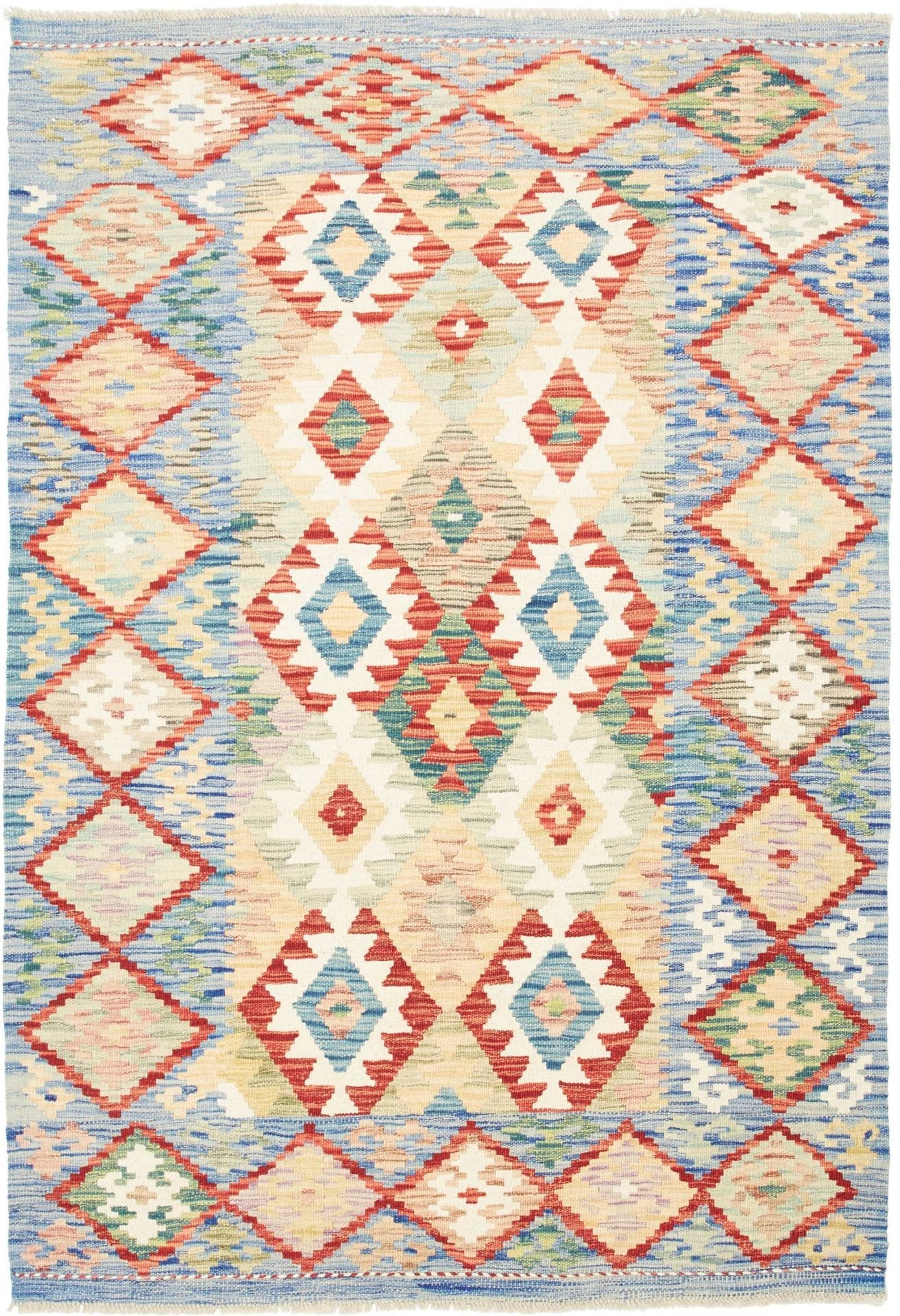 Kelim Teppich 127 x 179 cm - Handgewebt, rustikales Flair
