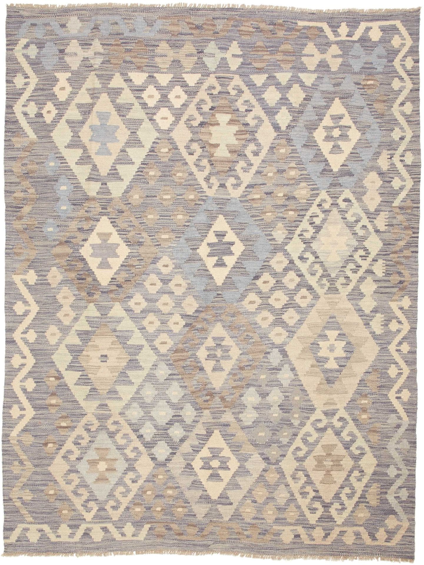 Kelim Teppich 155 x 200cm – Handgewebt, rustikales Flair, Wolle