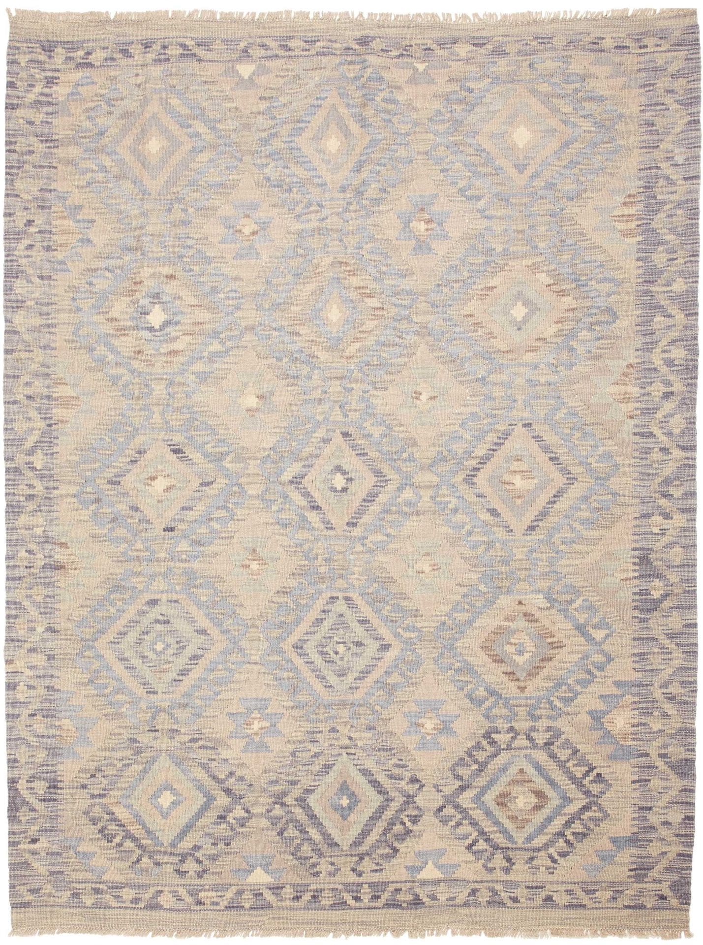 Kelim Teppich 155 x 201 cm | Handgewebt | Rustikales Flair