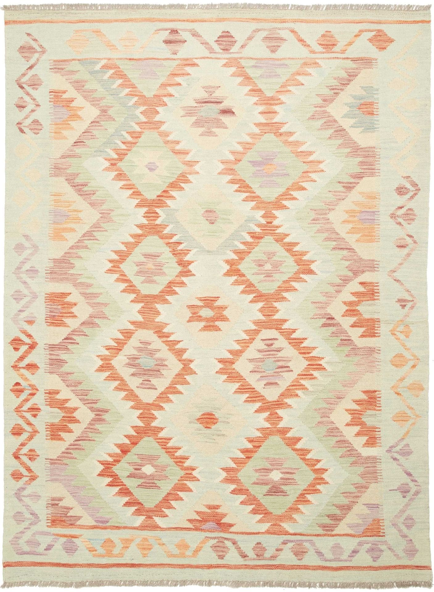 Kelim Teppich 156 x 208 cm – Handgewebt aus Schurwolle, Orientteppich