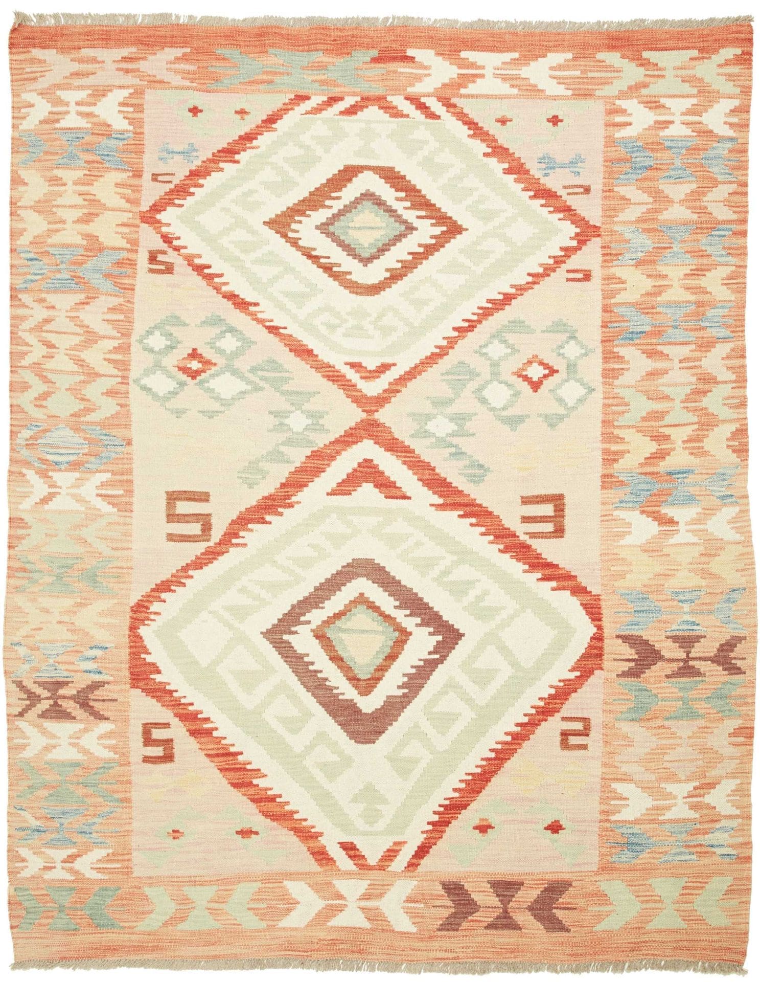 Kelim Teppich 159 x 200 cm – Handgewebt, Wolle, Orientteppich