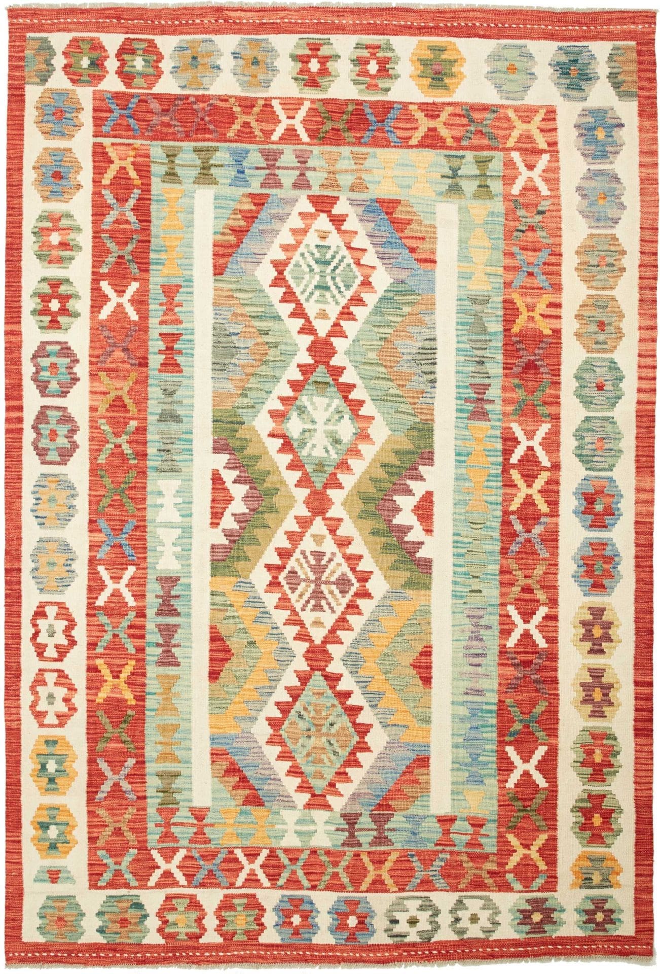 Kelim Teppich 170 x 250 cm – Handgewebt, rustikales Design