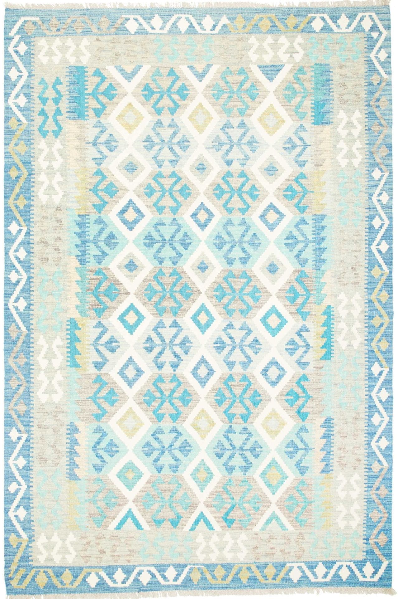 Kelim Teppich 171 x 251 cm, Afghanisch, Schurwolle, handgewebt