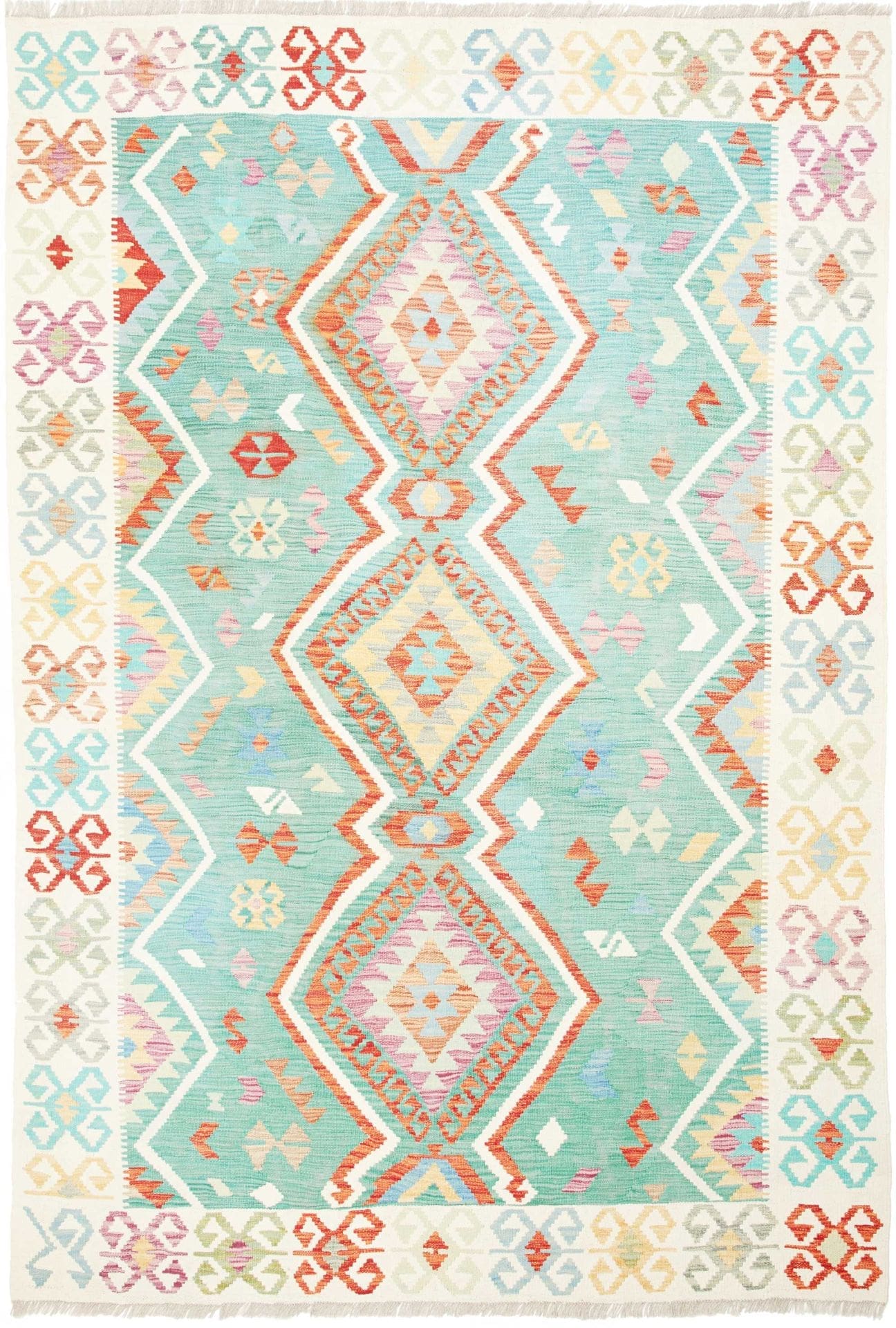 Kelim Teppich 173 x 250cm, afghanisch, Schurwolle, handgewebt