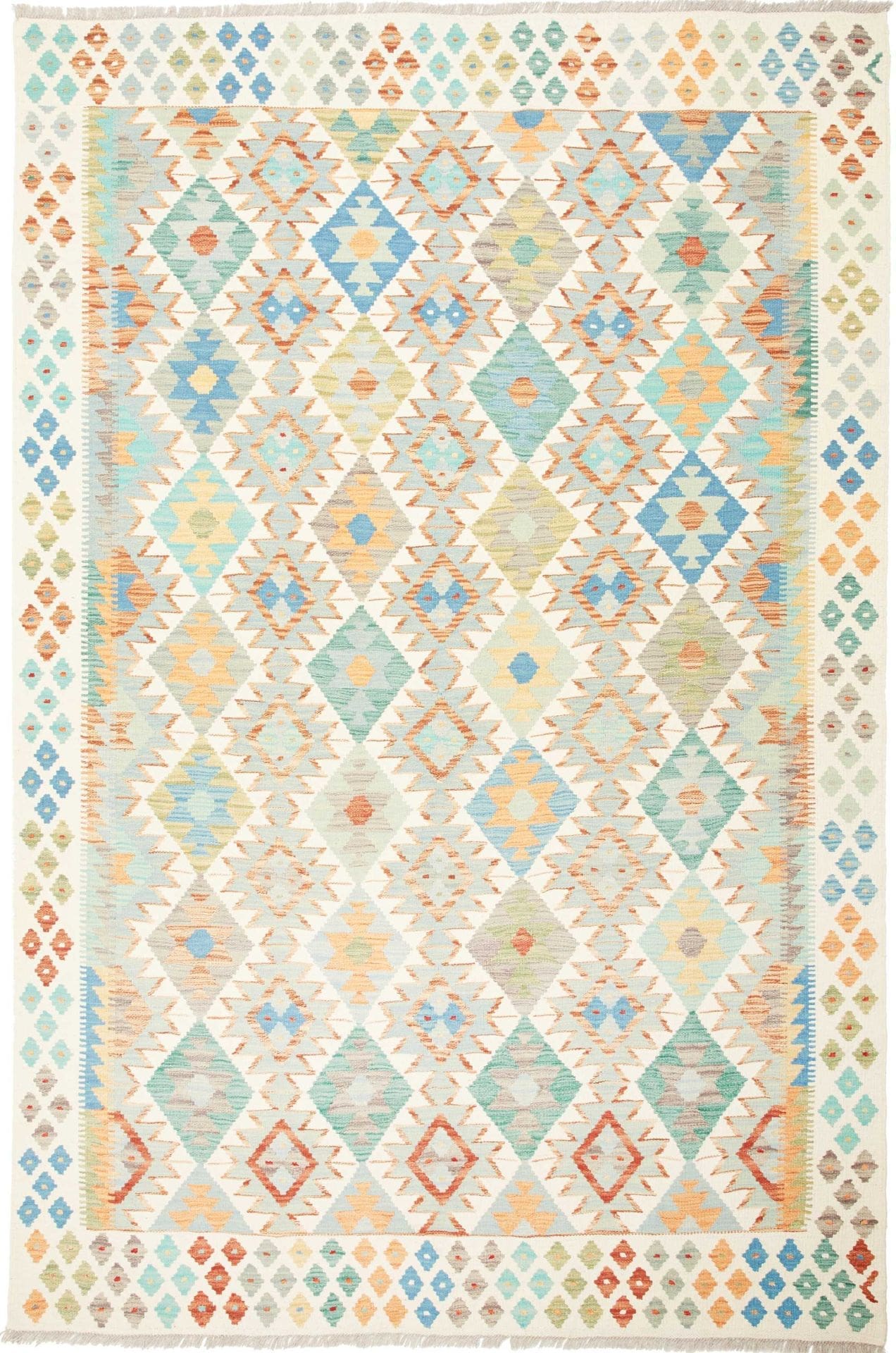 Kelim Teppich 175 x 259cm, afghanisch, Schurwolle, handgewebt
