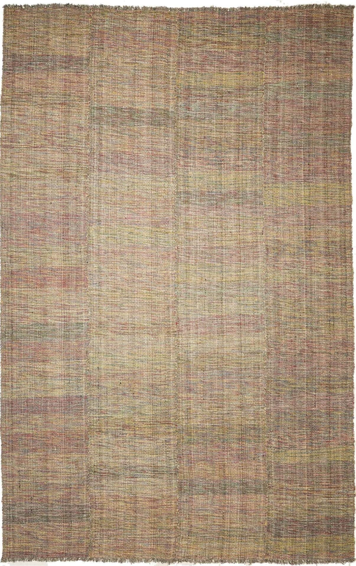Kelim Teppich 203 x 312 cm, handgewebt, rustikales Flair, vielseitig