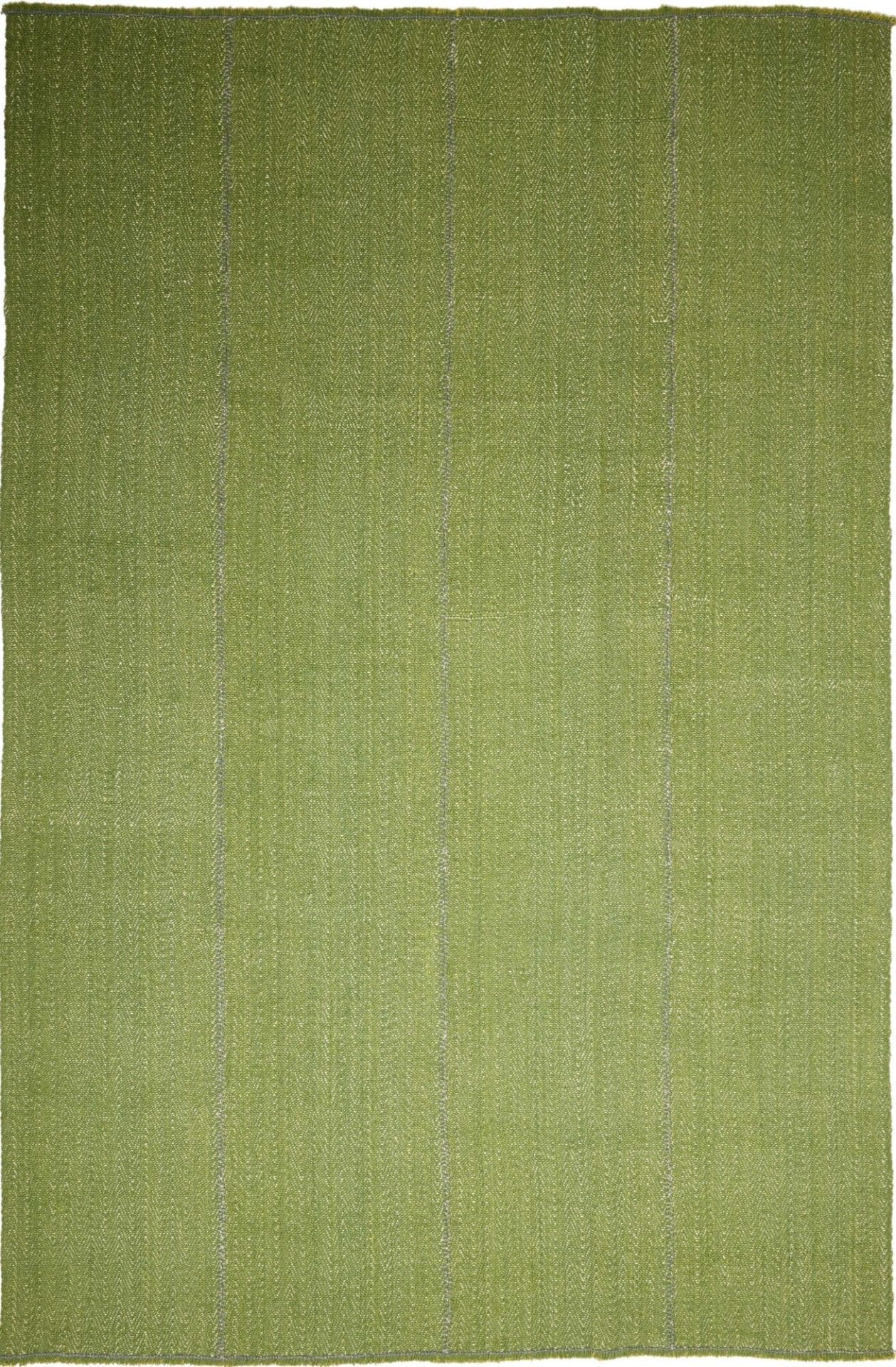 Kelim Teppich 221 x 333cm, handgewebt, rustikales Flair, warm