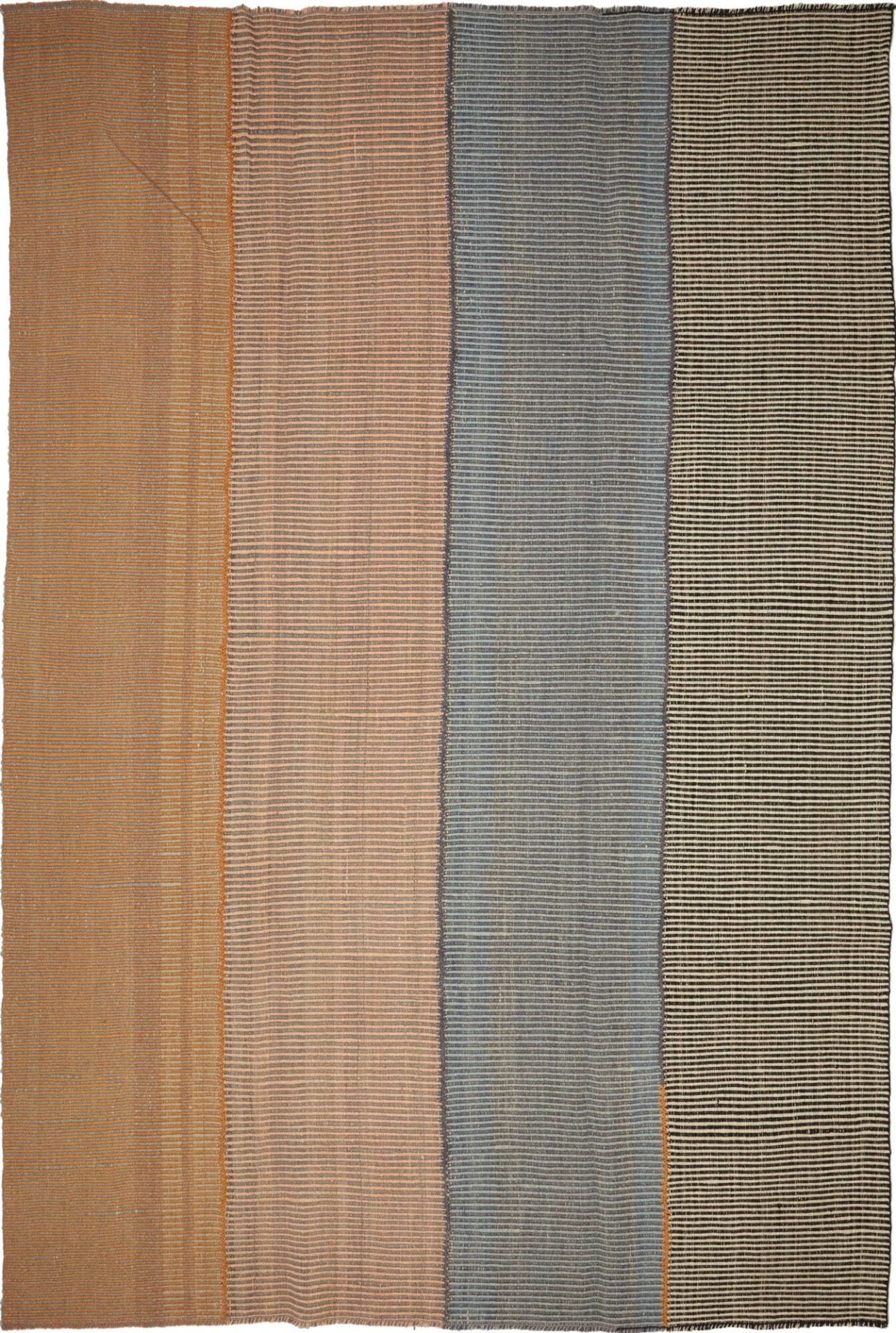 Kelim Teppich 225 x 328 cm, rustikales Design, handgewebt