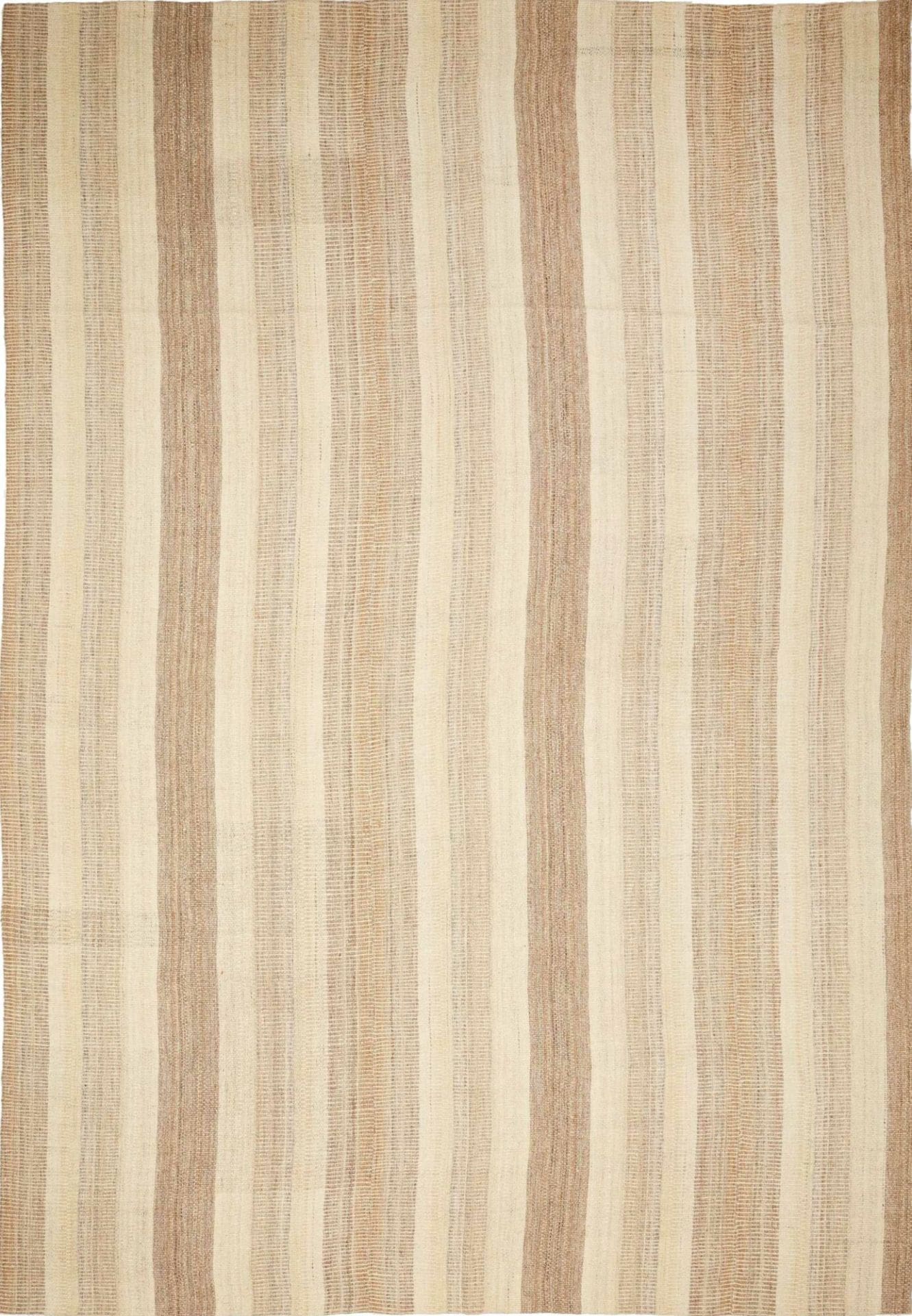 Kelim Teppich 253 x 360 cm, handgewebt, rustikales Flair