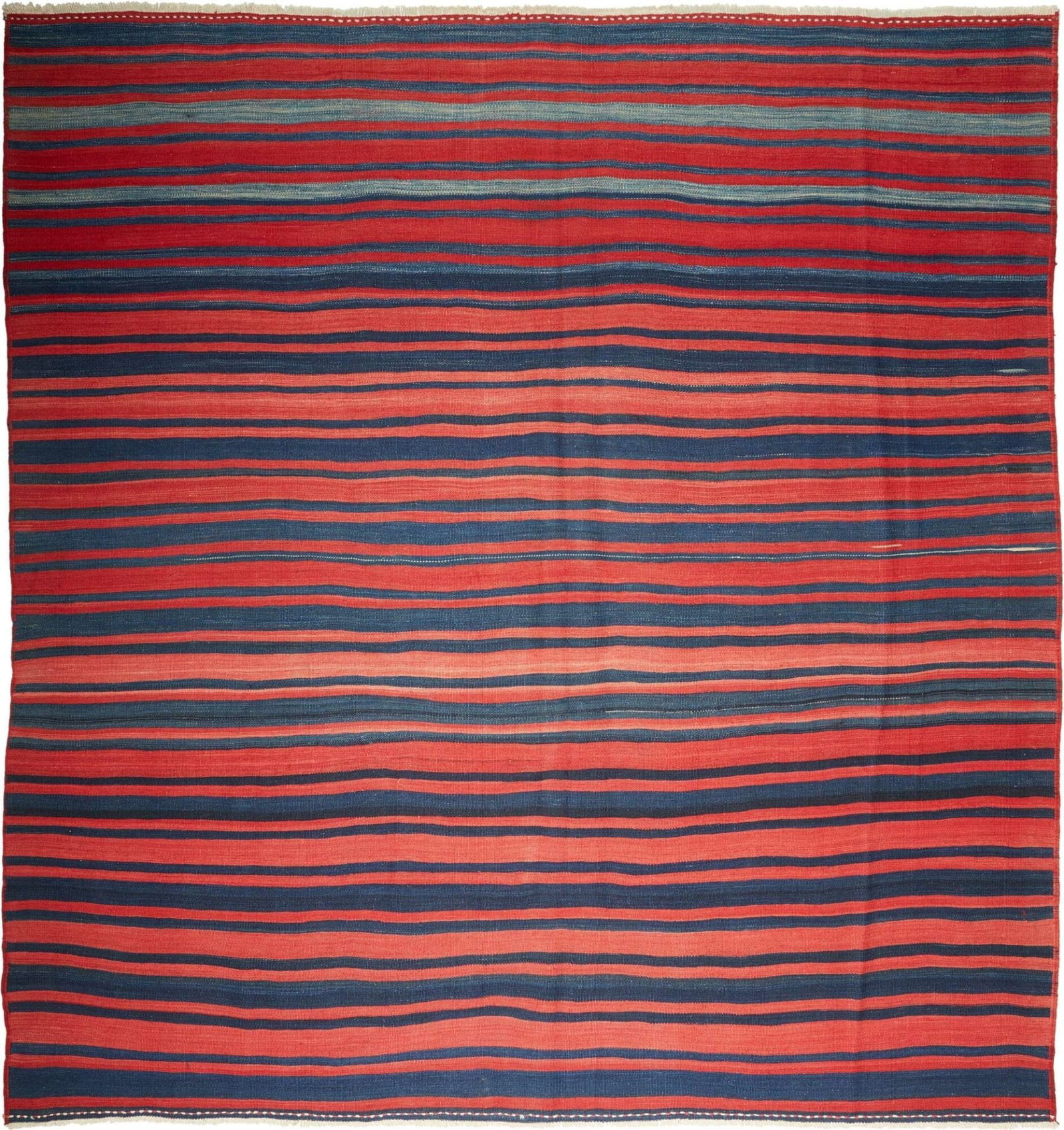 Kelim Teppich 279 x 292 cm – rustikal, handgewebt, antik Flair