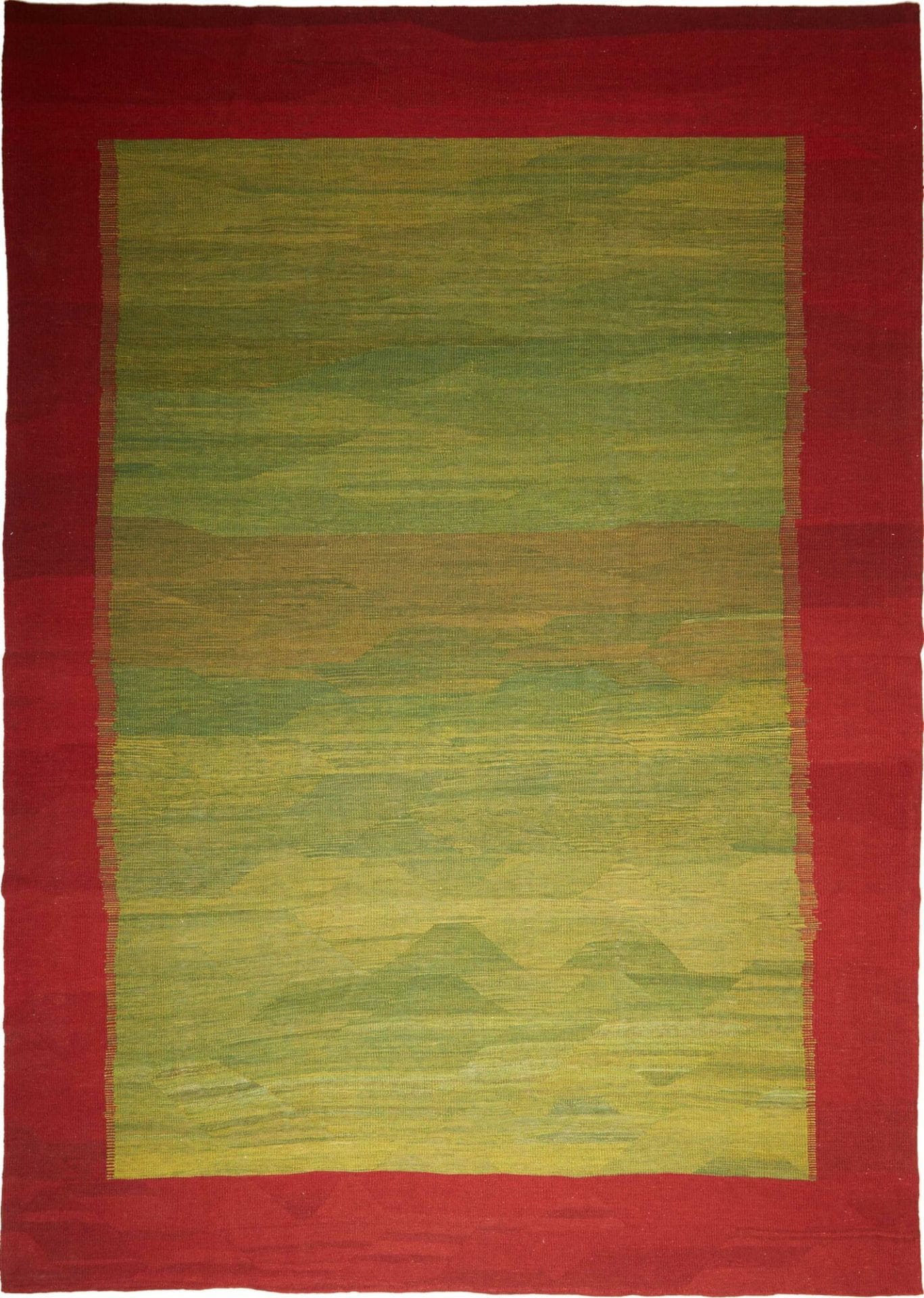 Kelim Teppich 280 x 395 cm, handgewebt, rustikales Flair, Wolle