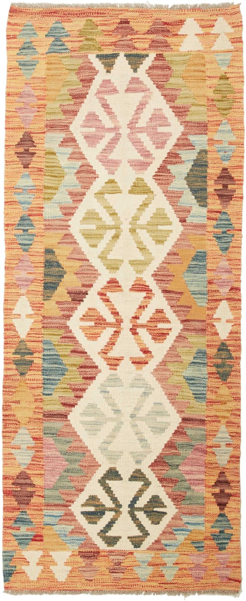 Kelim Teppich 69 x 170 cm – Handgewebt, rustikal, Schurwolle