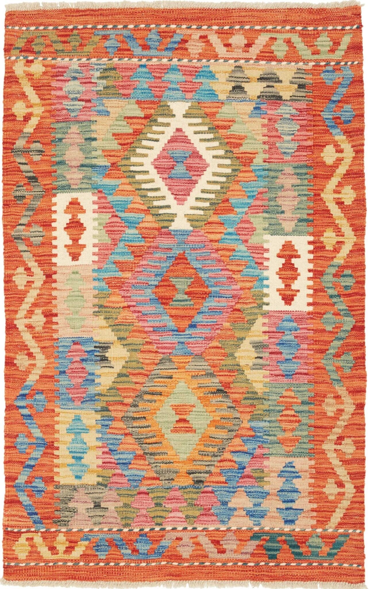 Kelim Teppich 82 x 125 cm - Handgewebt, Rustikales Flair