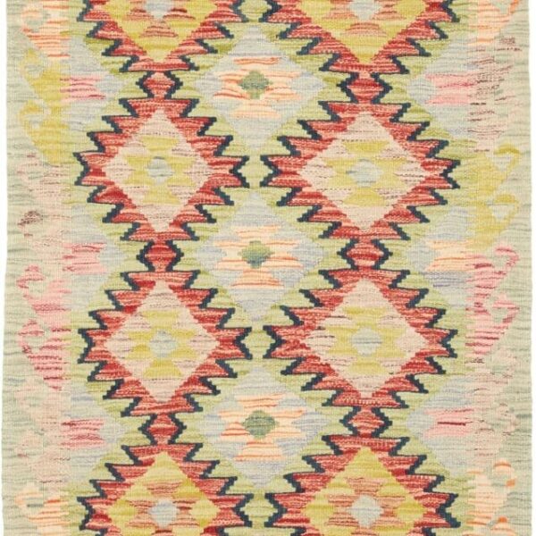 Kelim Teppich 84 x 127 cm – handgewebt, Schurwolle, rustikales Flair